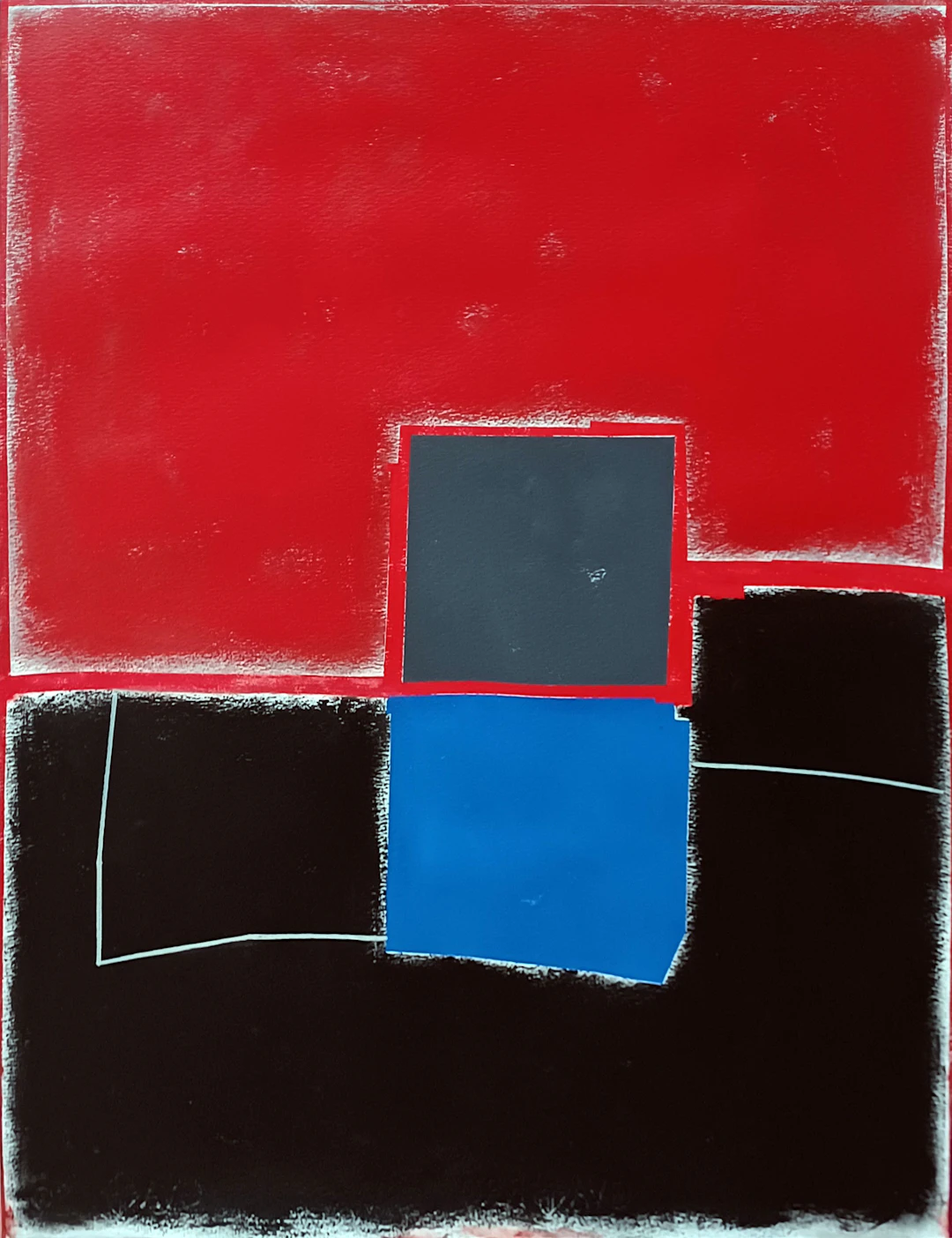 Red and black composition - Luis Medina