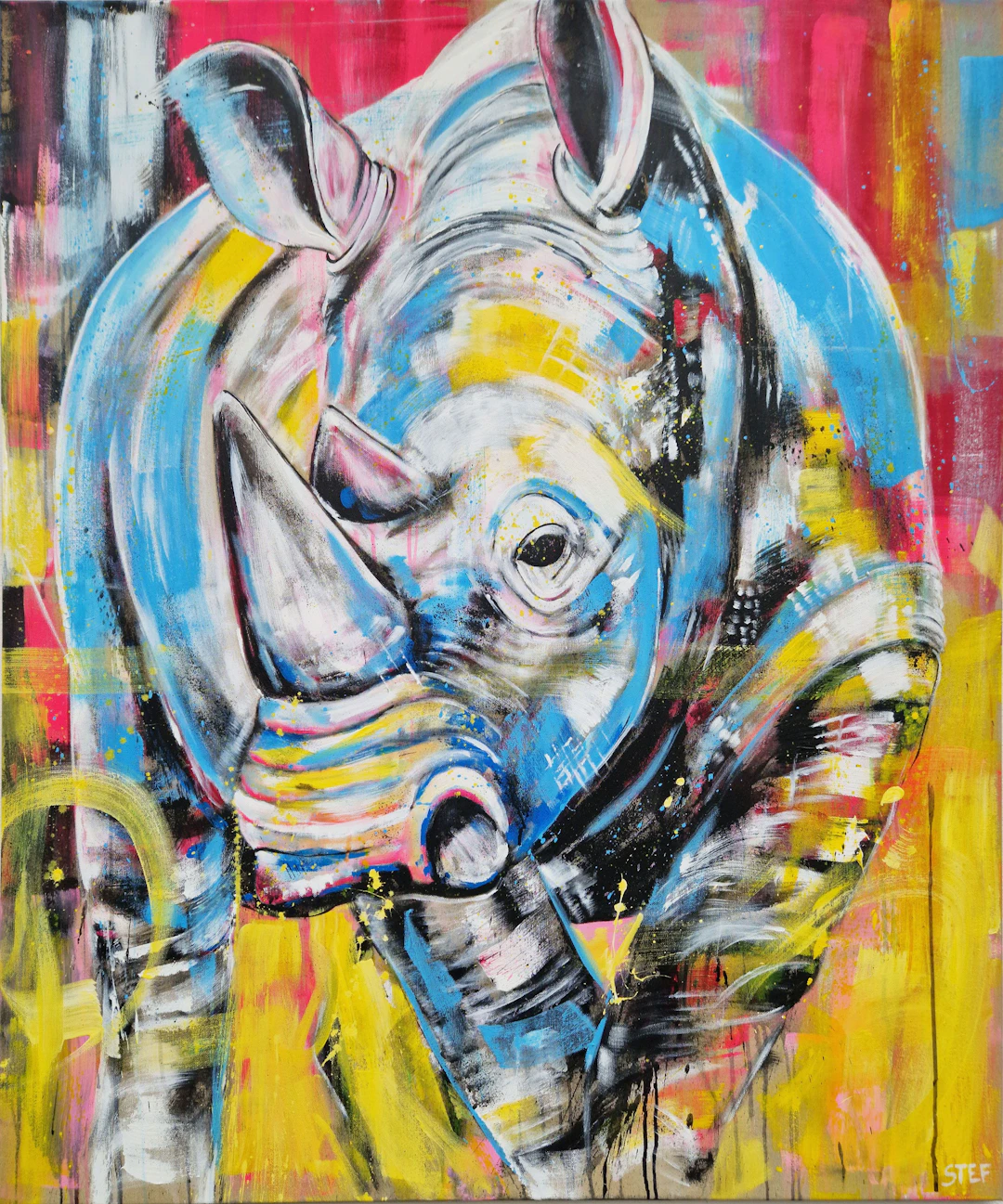 Rhino #6 - Red List - Stefanie Rogge