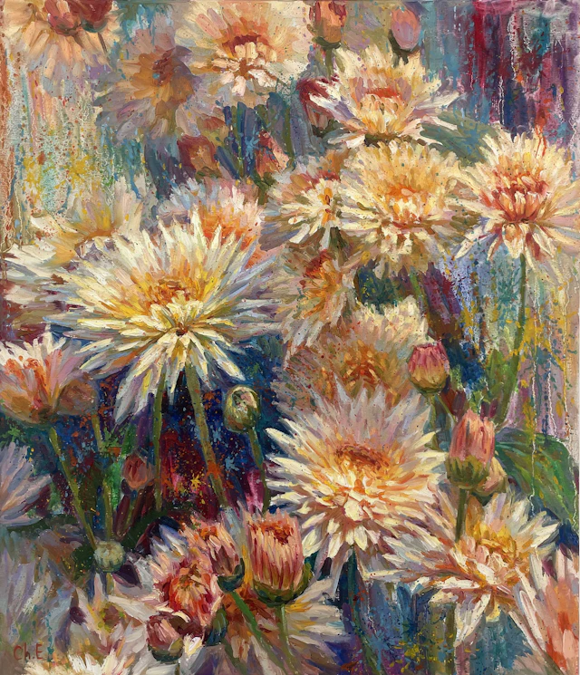 ""Chrysanthemums"" - Evgeny Chernyakovsky
