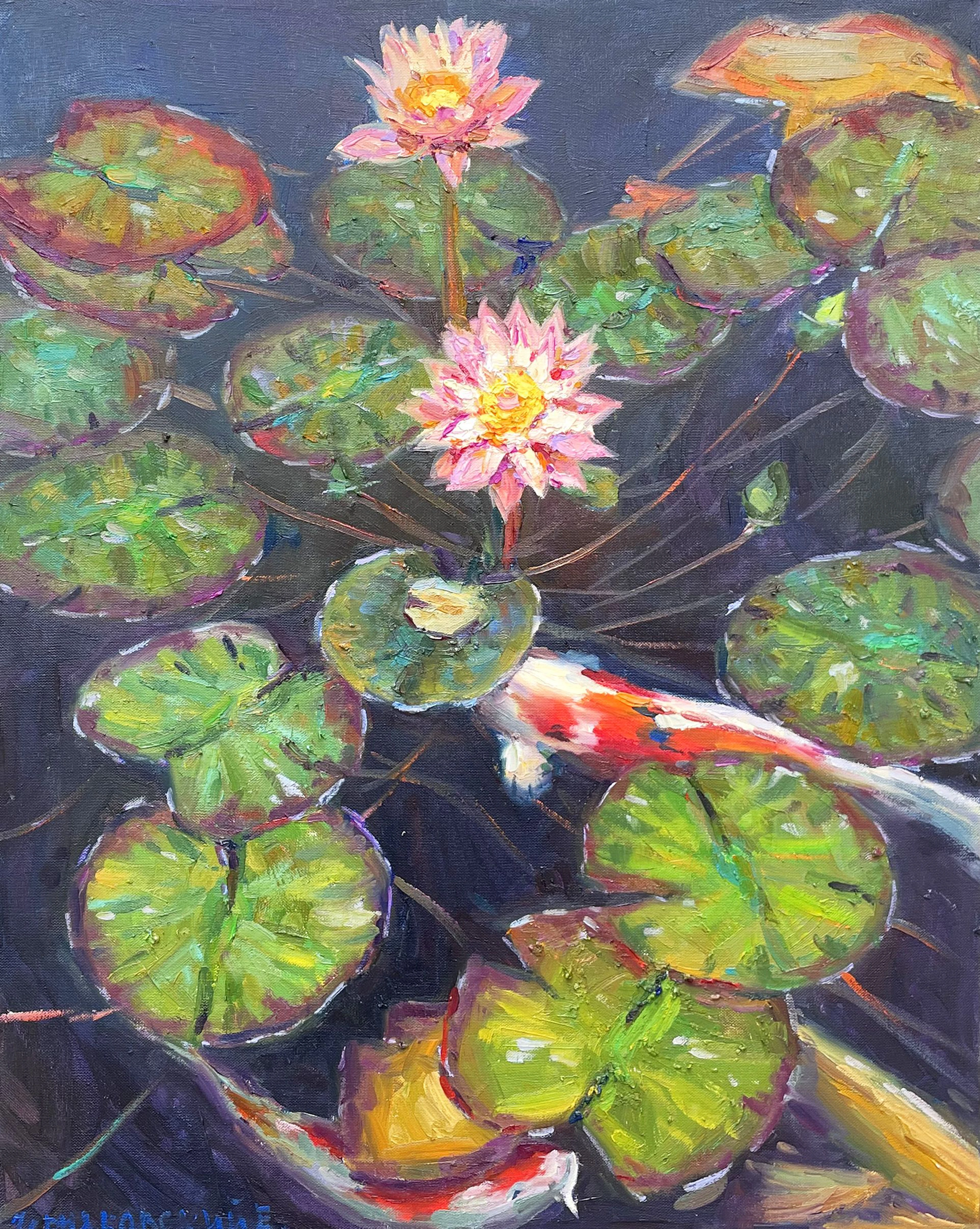 Water lilies - Evgeny Chernyakovsky