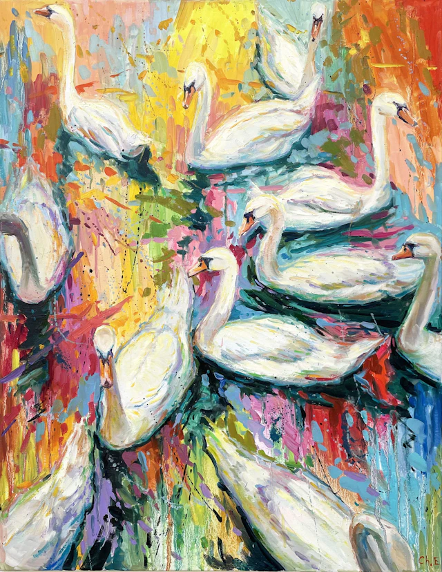 White Swans - Evgeny Chernyakovsky