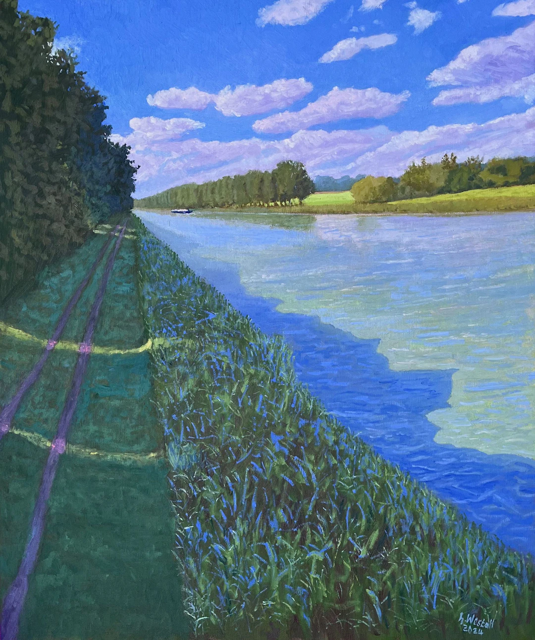Light and shadow on the Mittelland Canal - Gary Westall