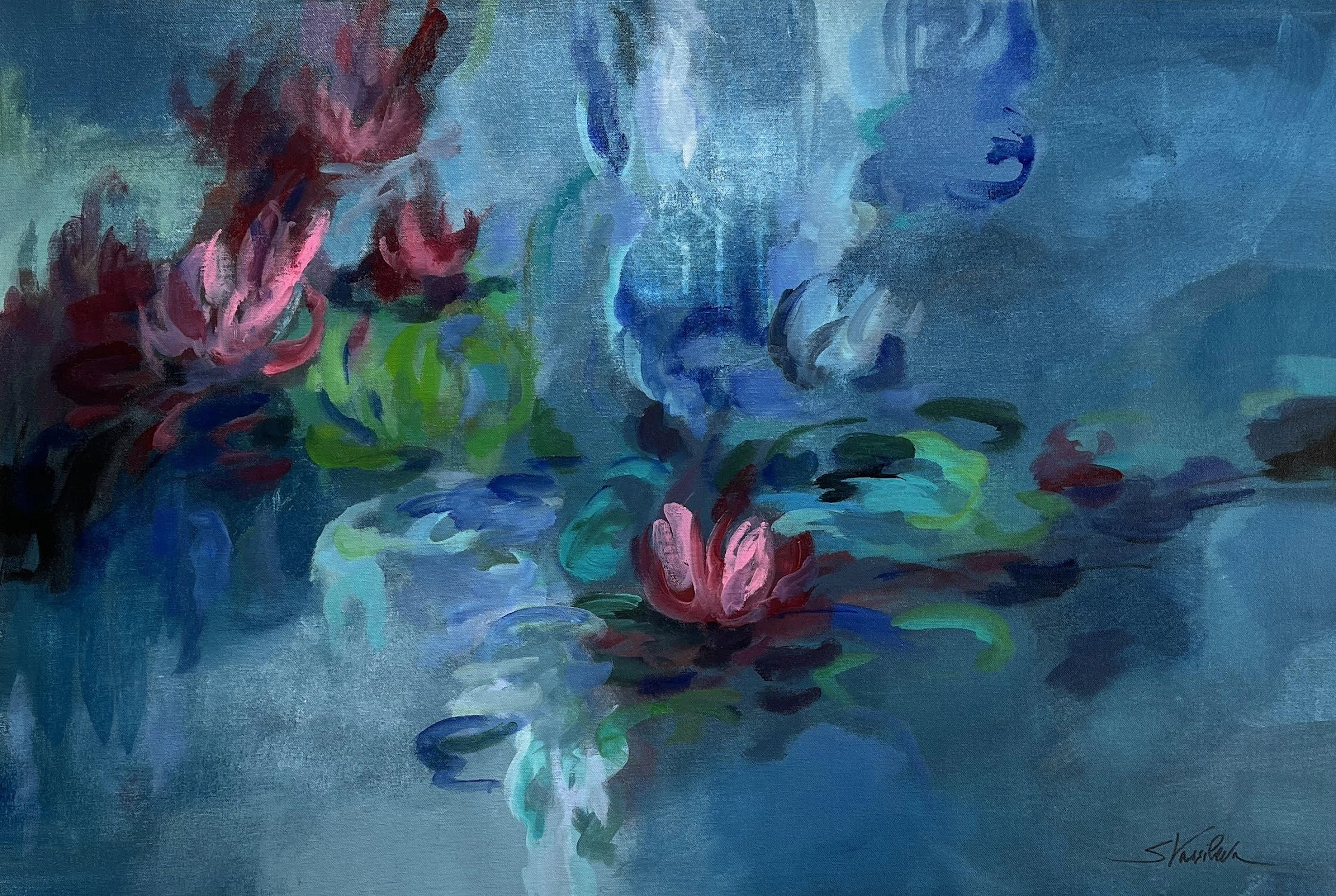 Waterlilies Evening - silvia vassileva