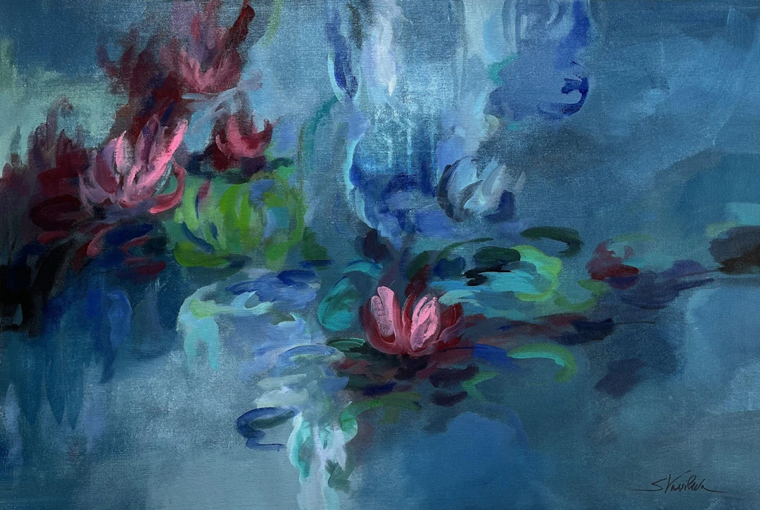 Waterlilies Evening - silvia vassileva