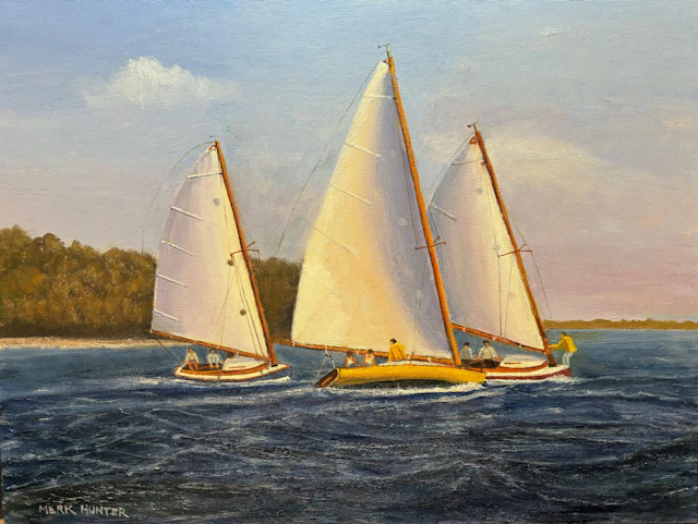 A-Cats Racing on Barnegat Bay - Mark Hunter