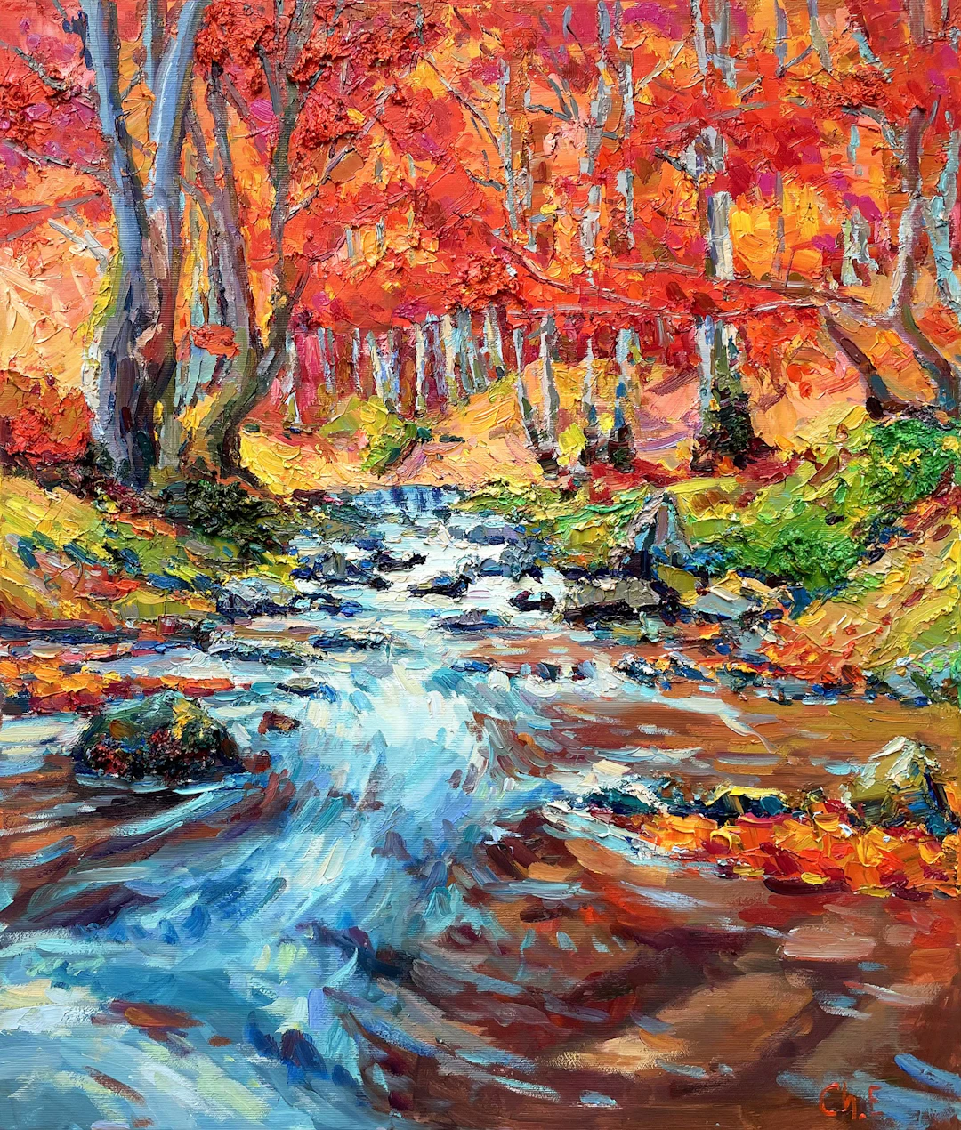 Autumn River - Evgeny Chernyakovsky