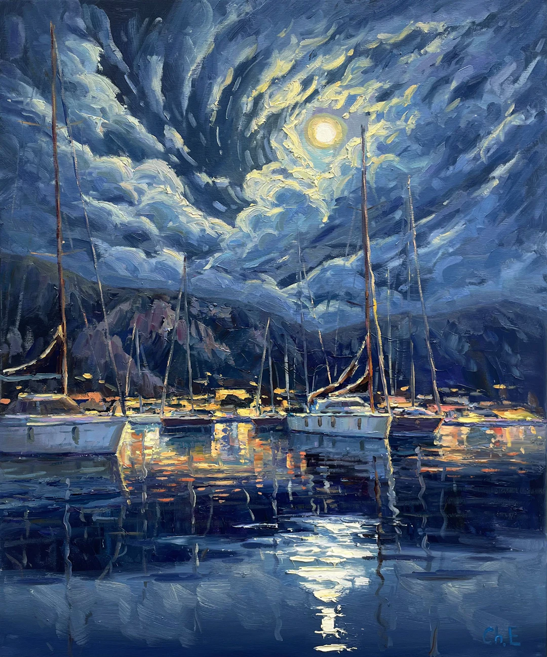 ""Moon Harbor"" - Evgeny Chernyakovsky