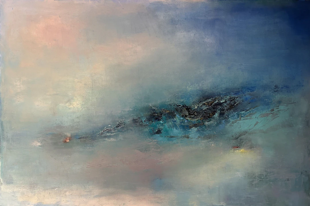 Landscape in blue - Ludmila Budanov