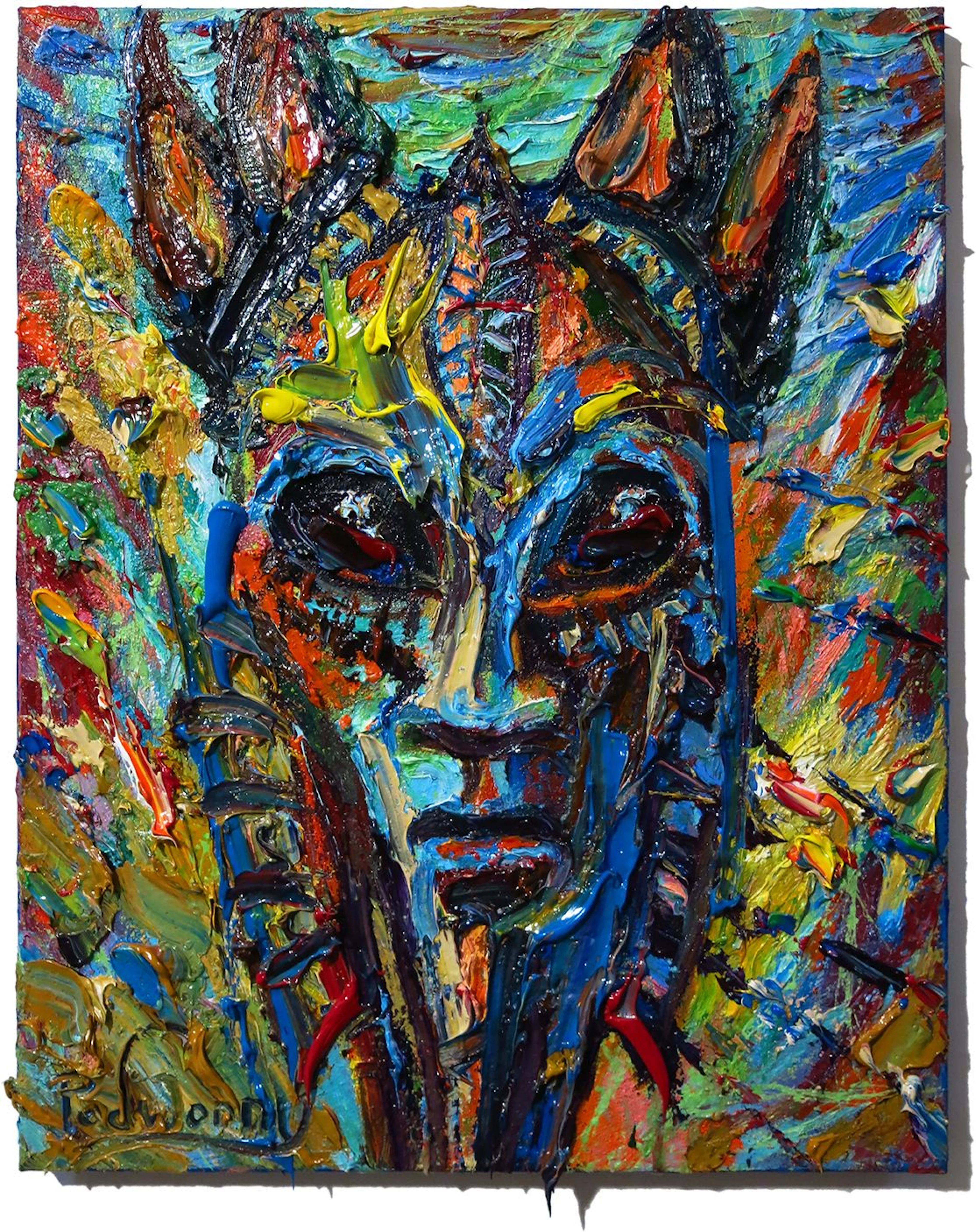 UNTITLED q609 - Original Oil painting portrait - David Padworny