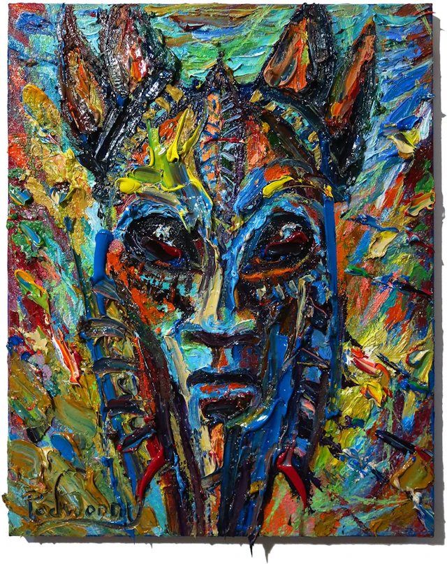 UNTITLED q609 - Original Oil painting portrait - David Padworny