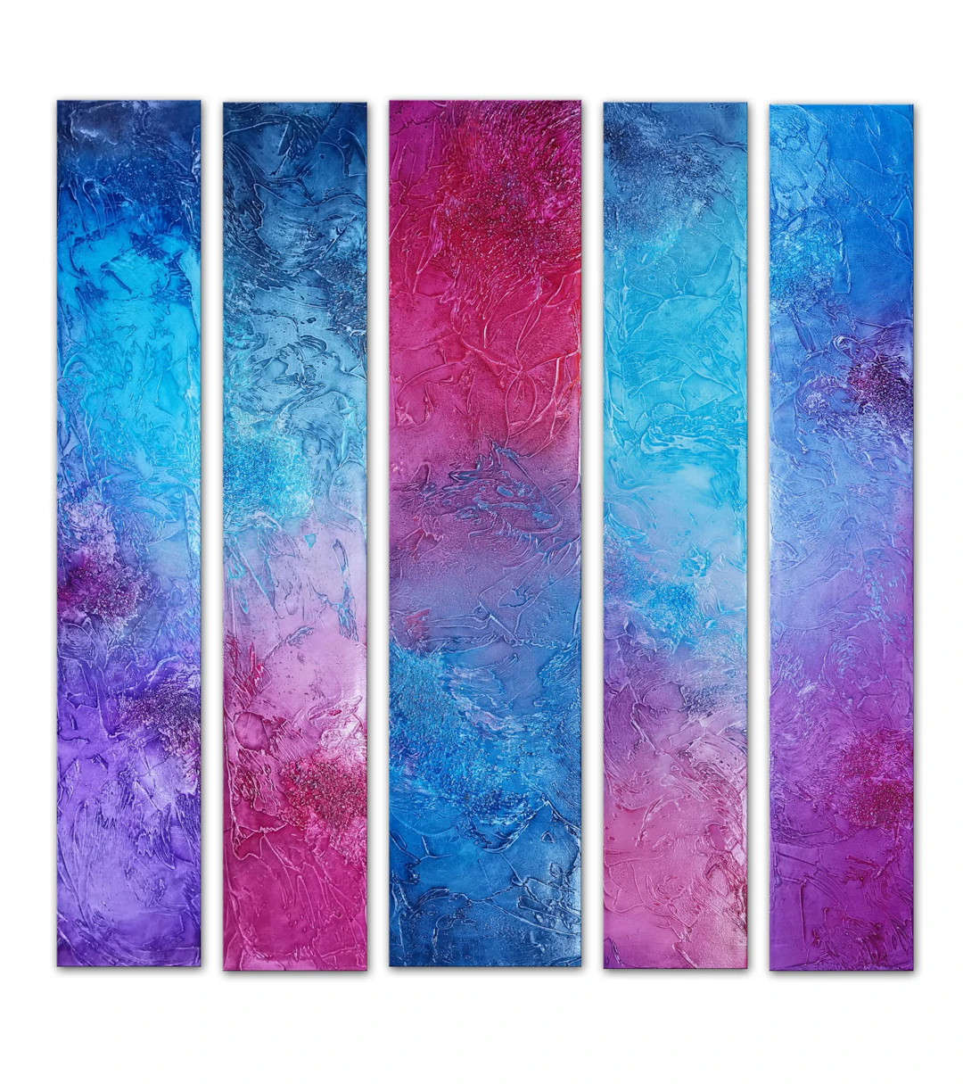 Pillars of colors - Quintet on magenta - Andrada Anghel