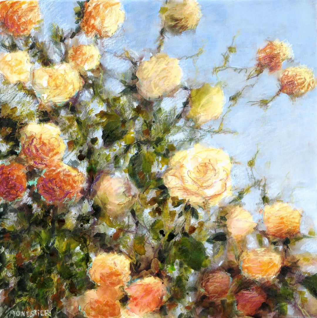 Yellow roses - Fabienne Monestier