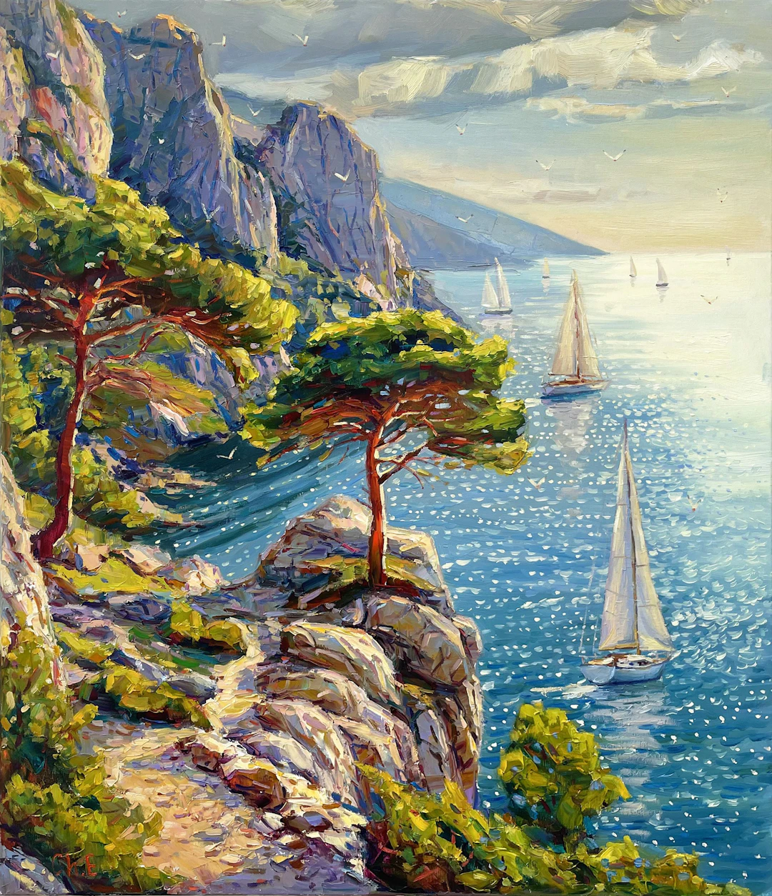 ""Morning Calm"" - Evgeny Chernyakovsky