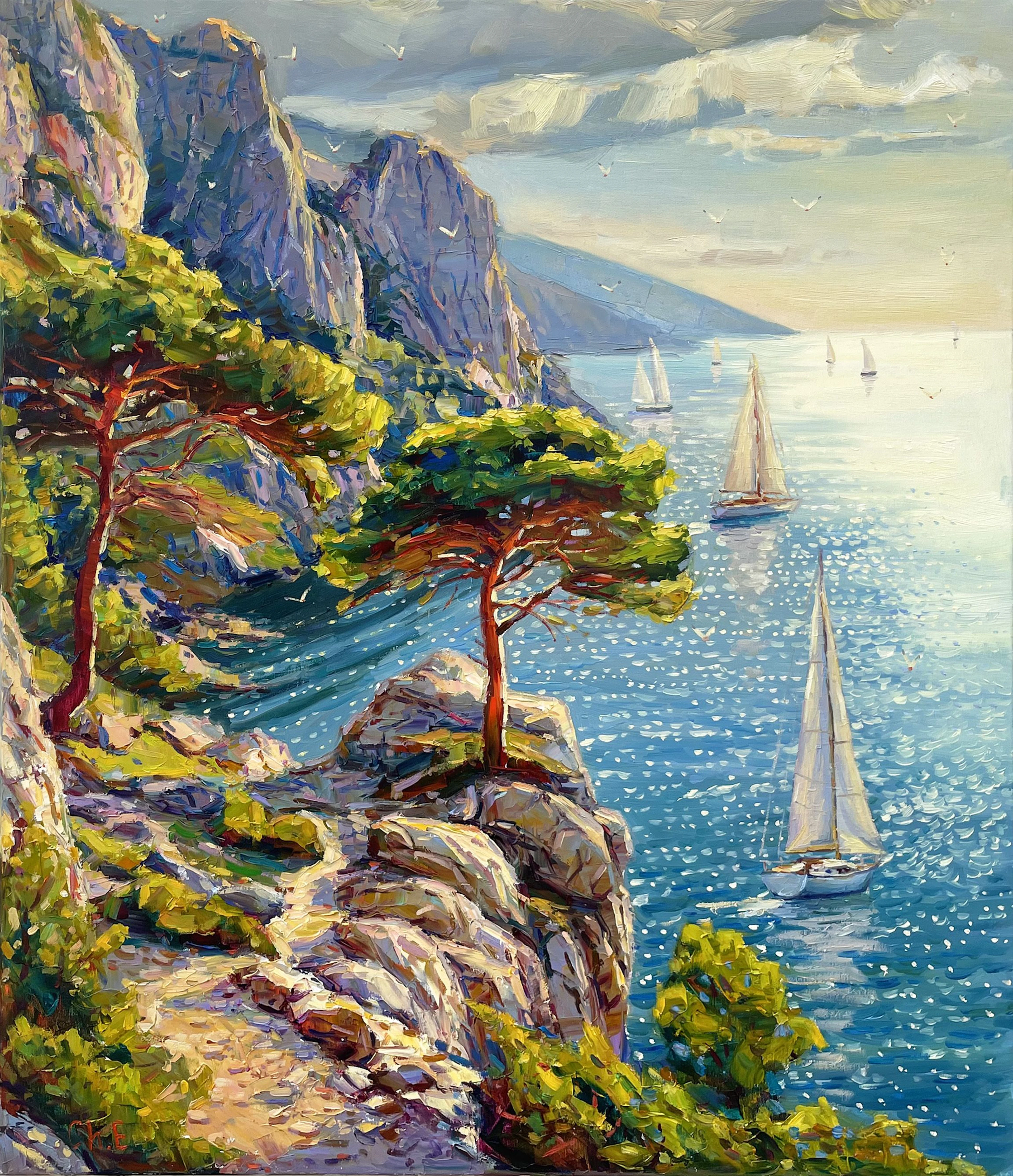 ""Morning Calm"" - Evgeny Chernyakovsky