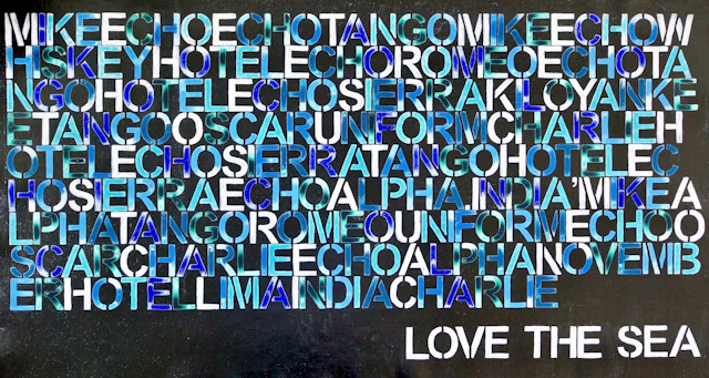 Love the sea no. 5222 typography - Anita Kaufmann