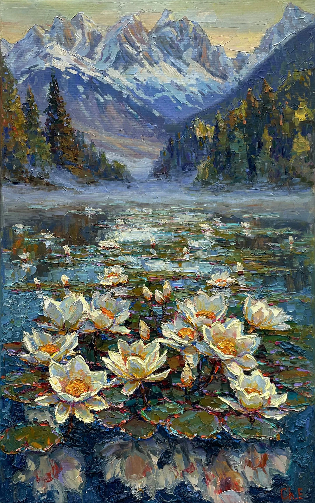 Mountain painting - Evgeny Chernyakovsky