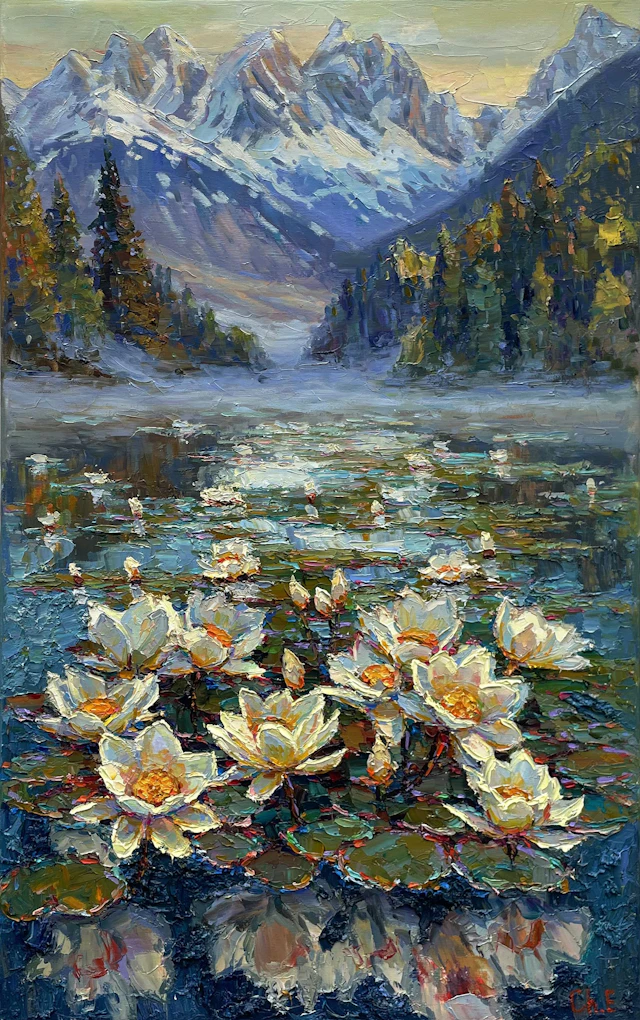 Mountain painting - Evgeny Chernyakovsky