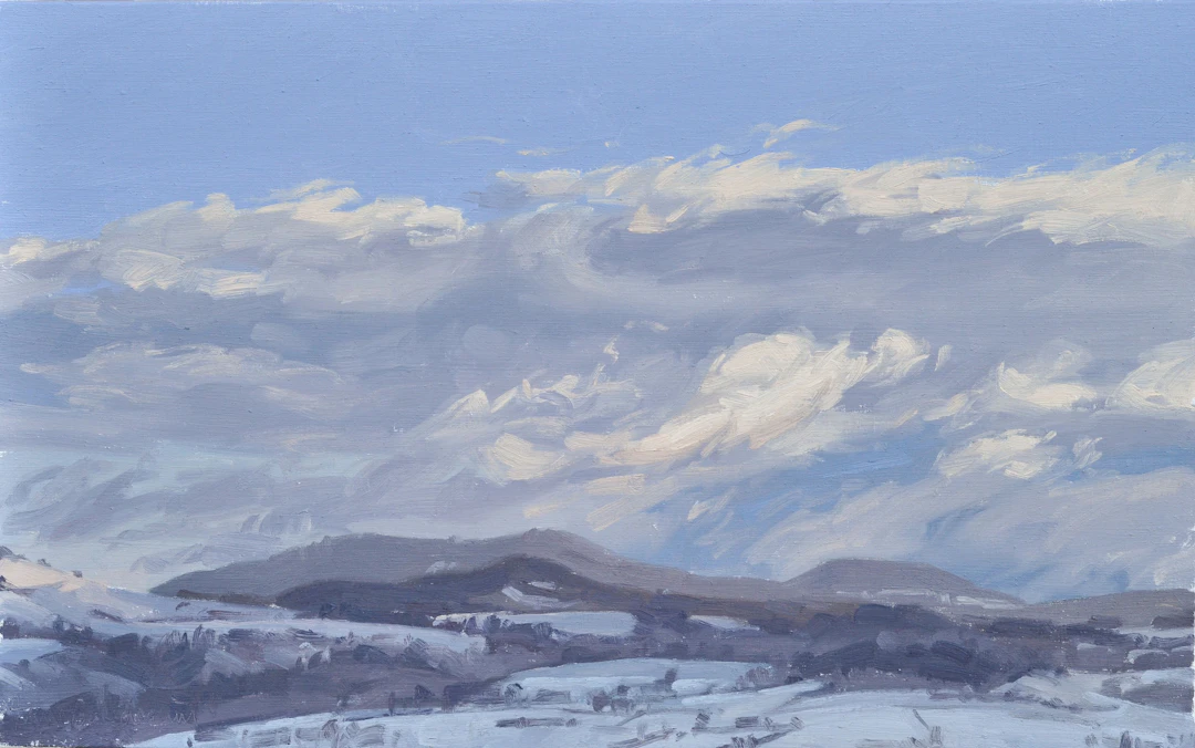 January 20 snow and sunrise - Anne Baudequin
