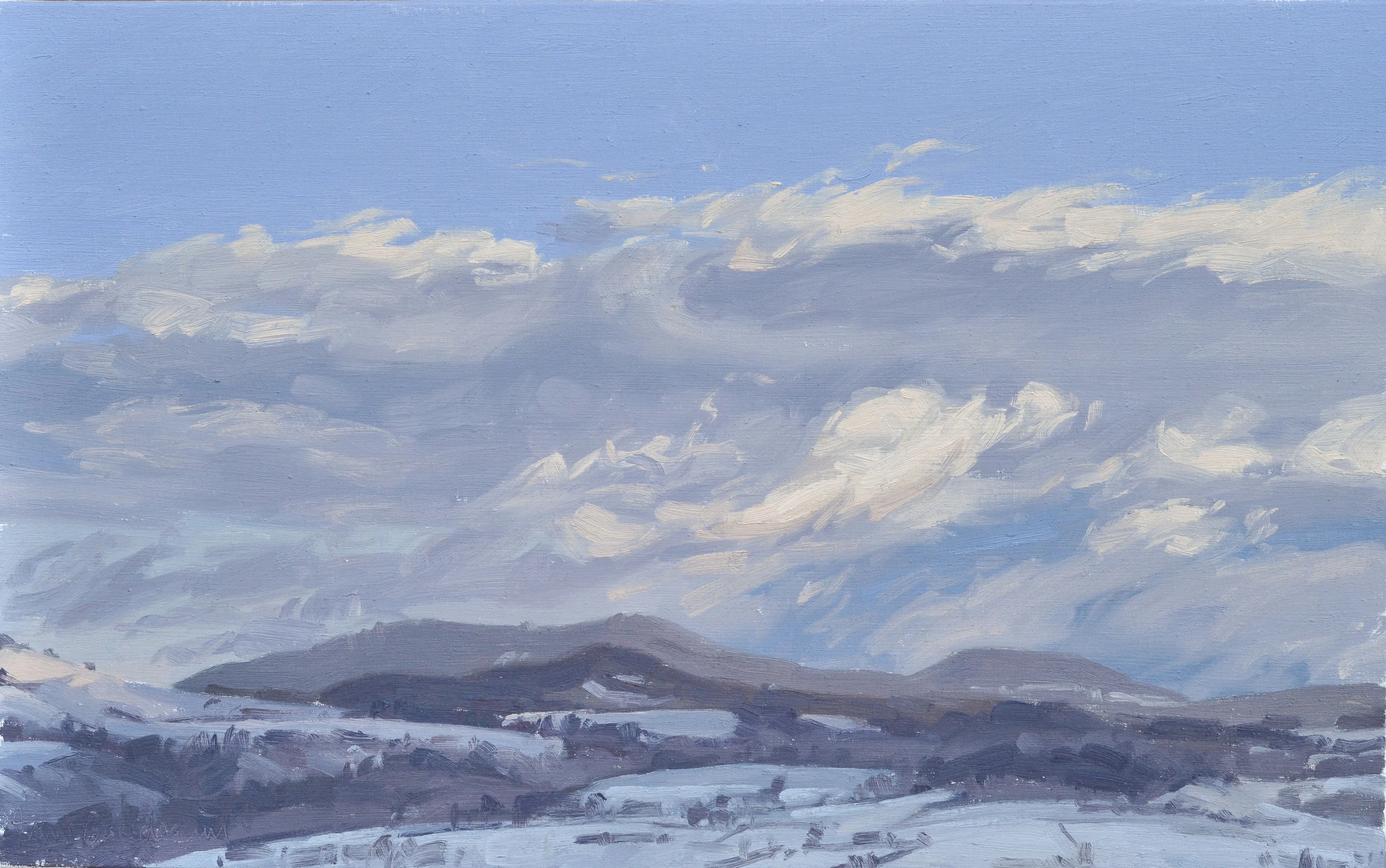 January 20 snow and sunrise - Anne Baudequin