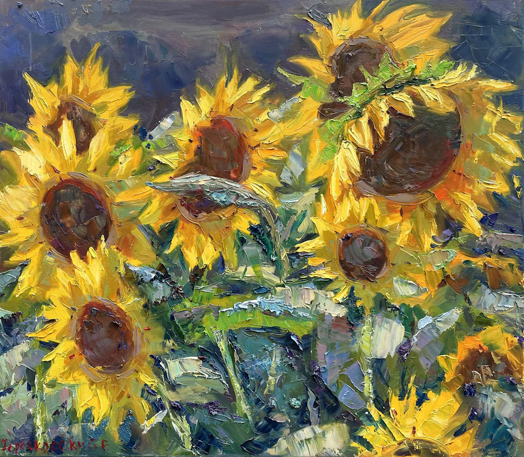 Sunflowers - Evgeny Chernyakovsky