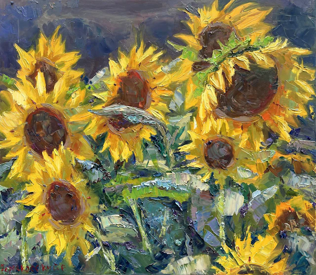 Sunflowers - Evgeny Chernyakovsky