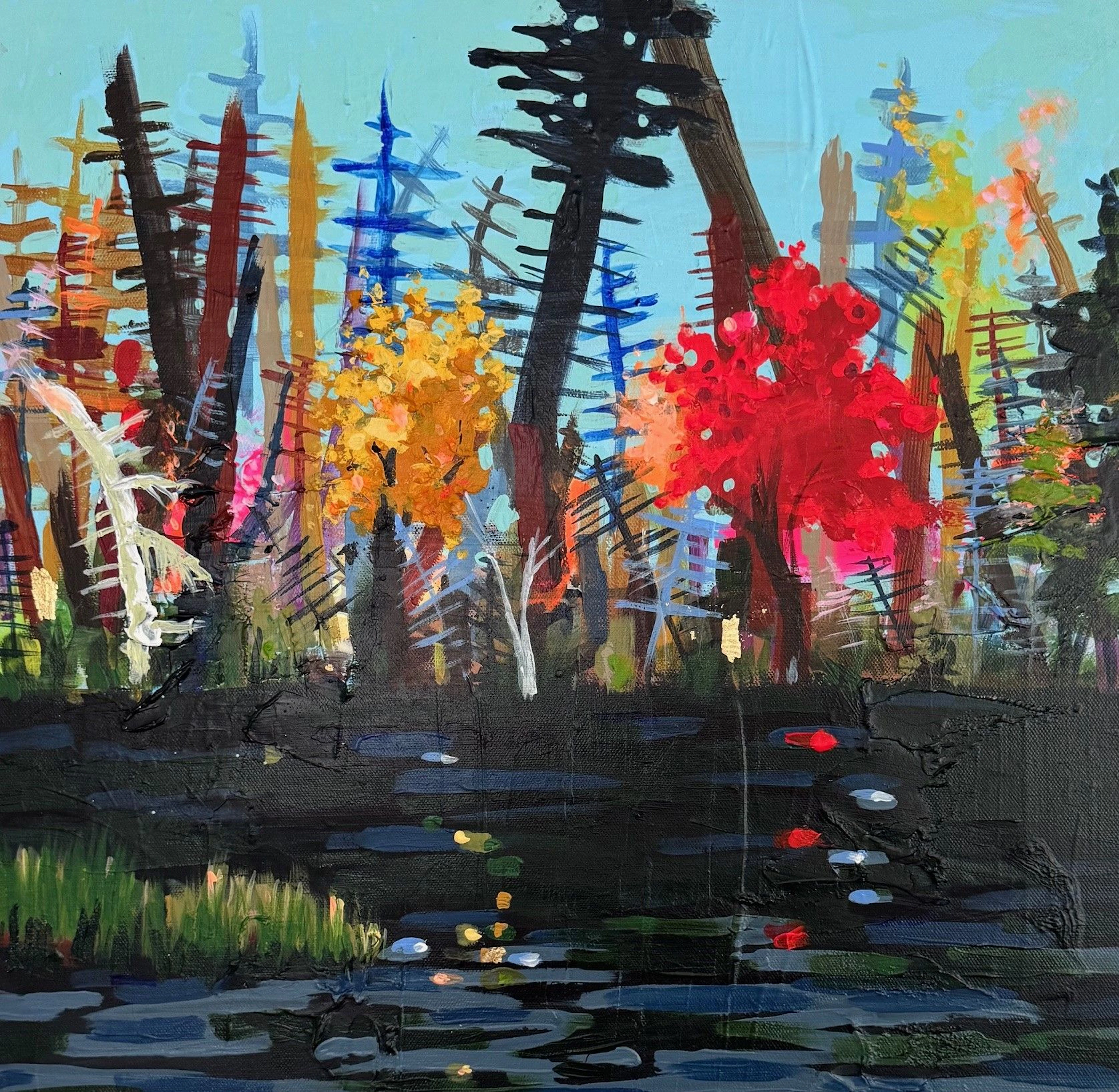 Fall bending towards Winter - rebecca klementovich