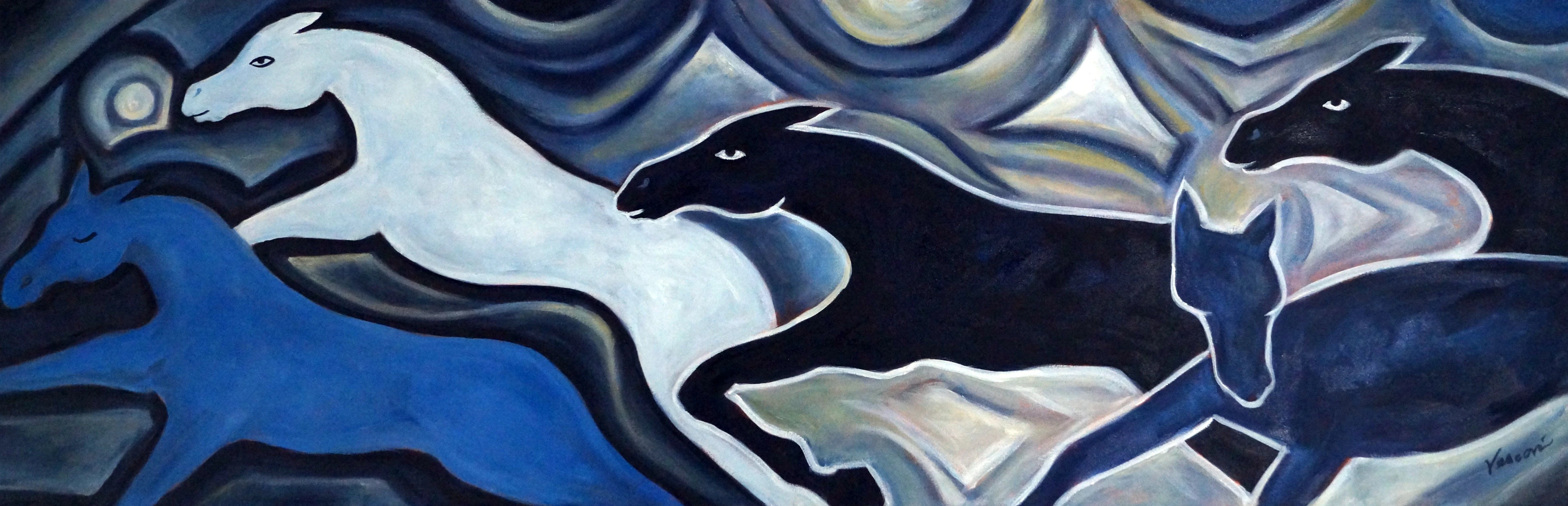 Nuances de Chevaux Gris - Valerie Vescovi