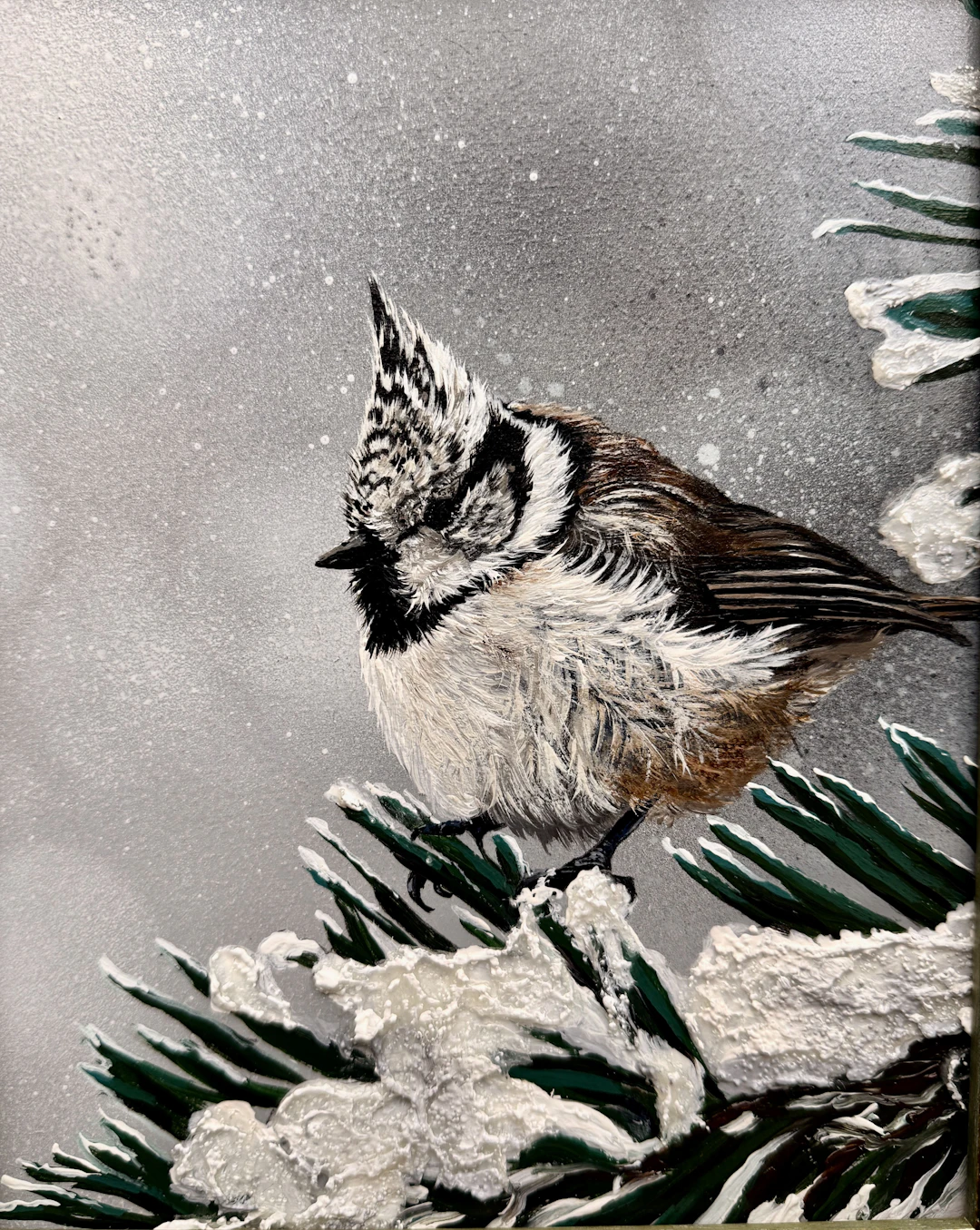 Bird #34 (coal tit) - Selene Art