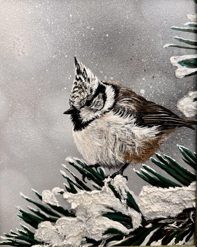 Bird #34 (coal tit) - Selene Art