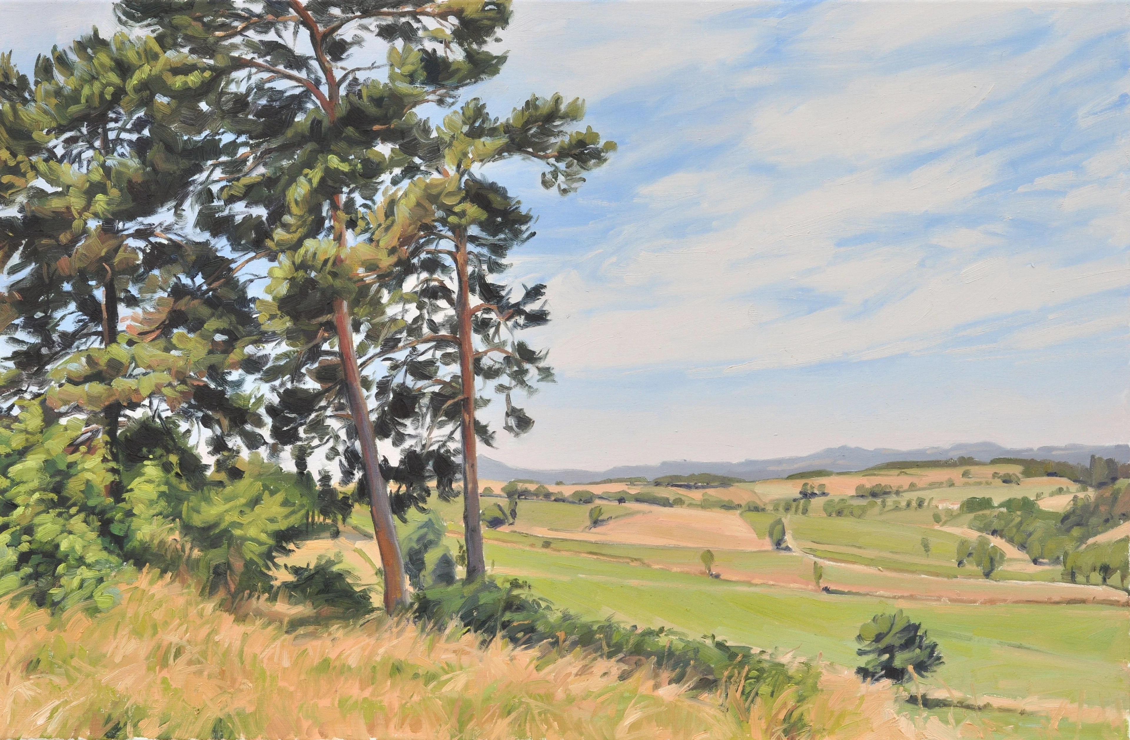 June 24 summer light Velay Mountains - Anne Baudequin