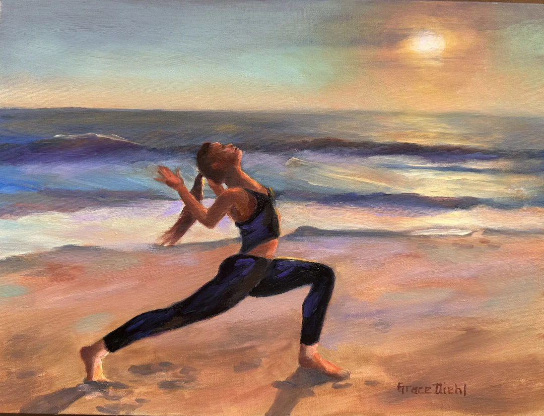 Yoga at Sunset - Grace Diehl
