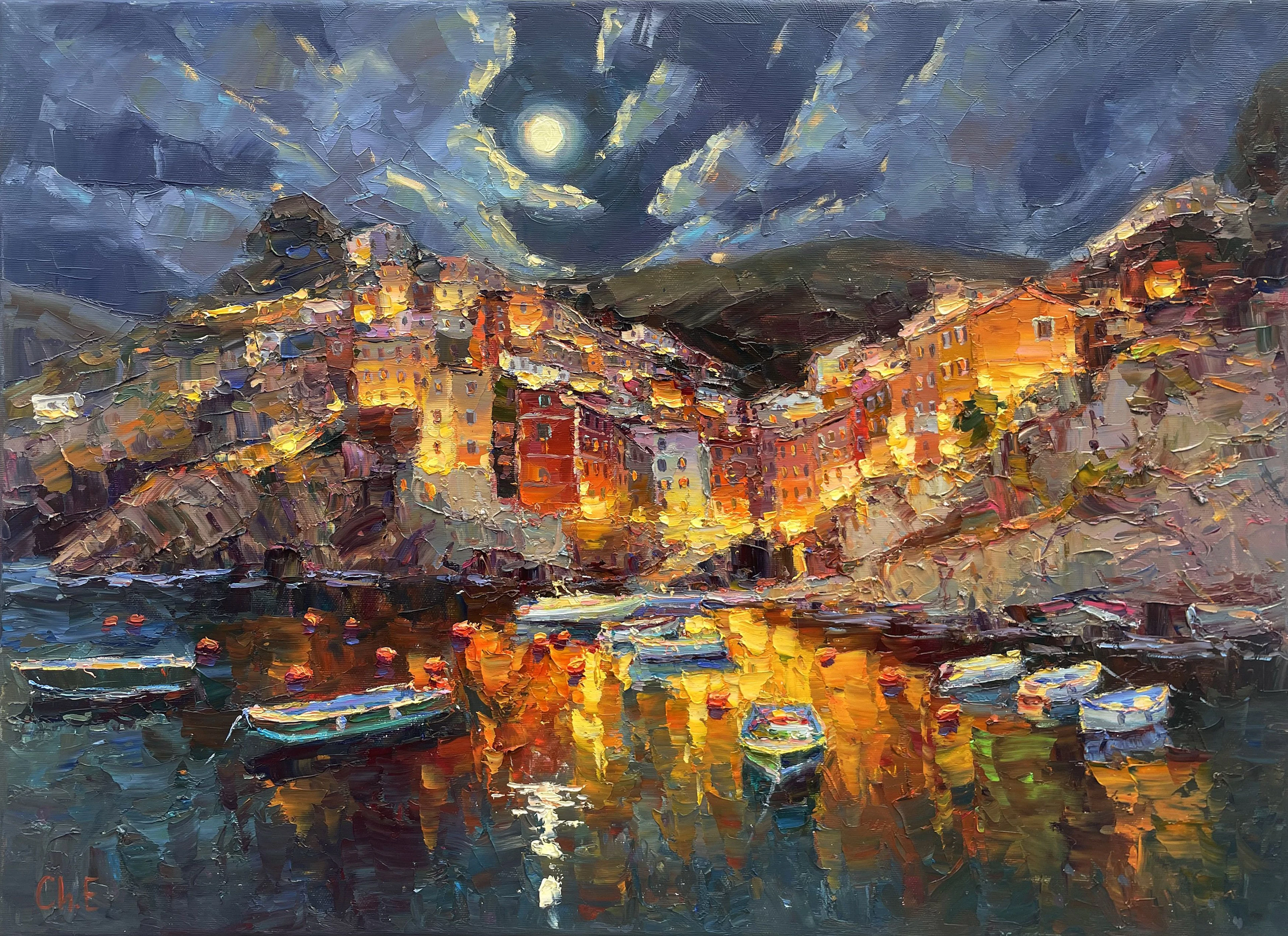 ""Night city"" - Evgeny Chernyakovsky