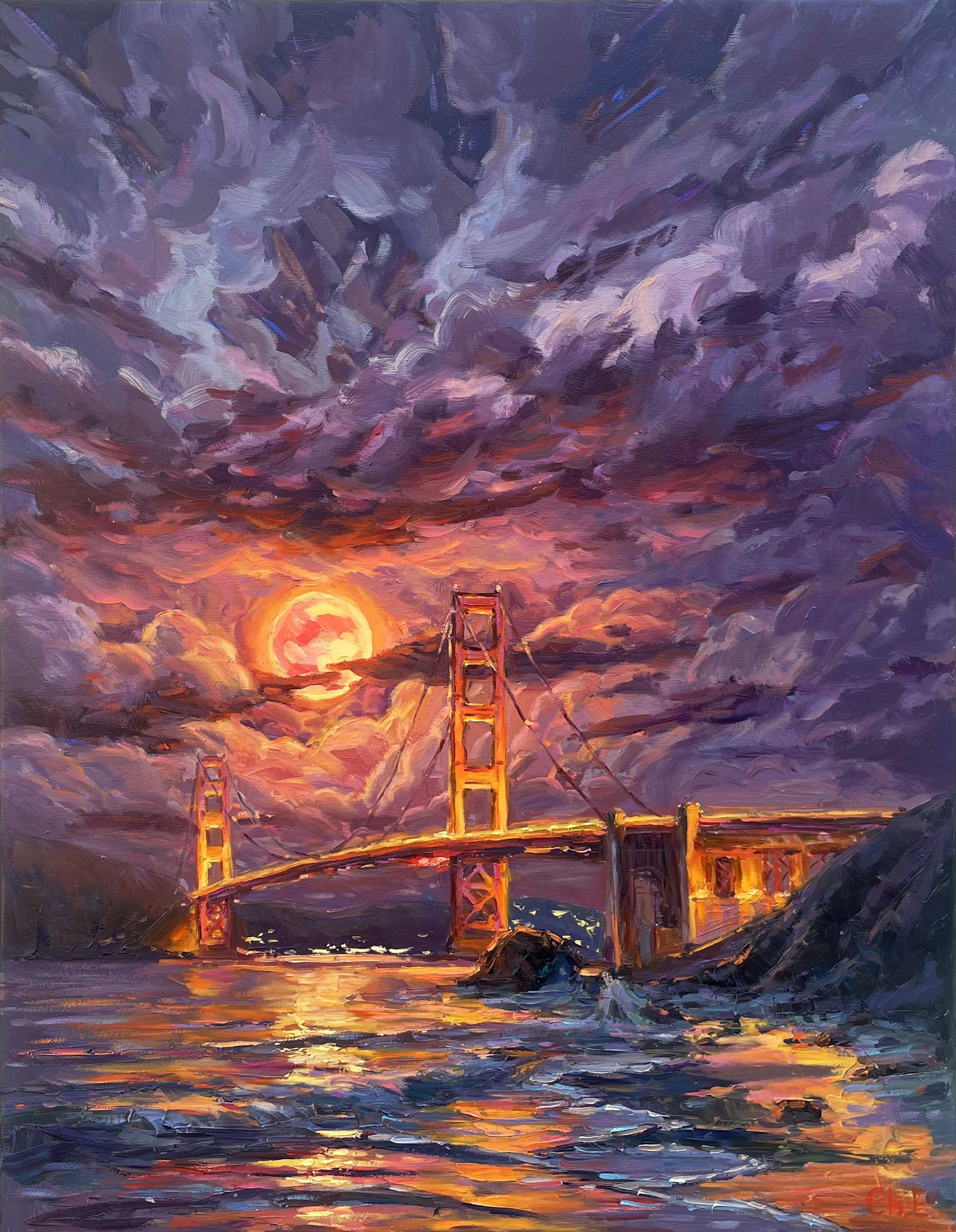 ""Moonlit Night"" - Evgeny Chernyakovsky