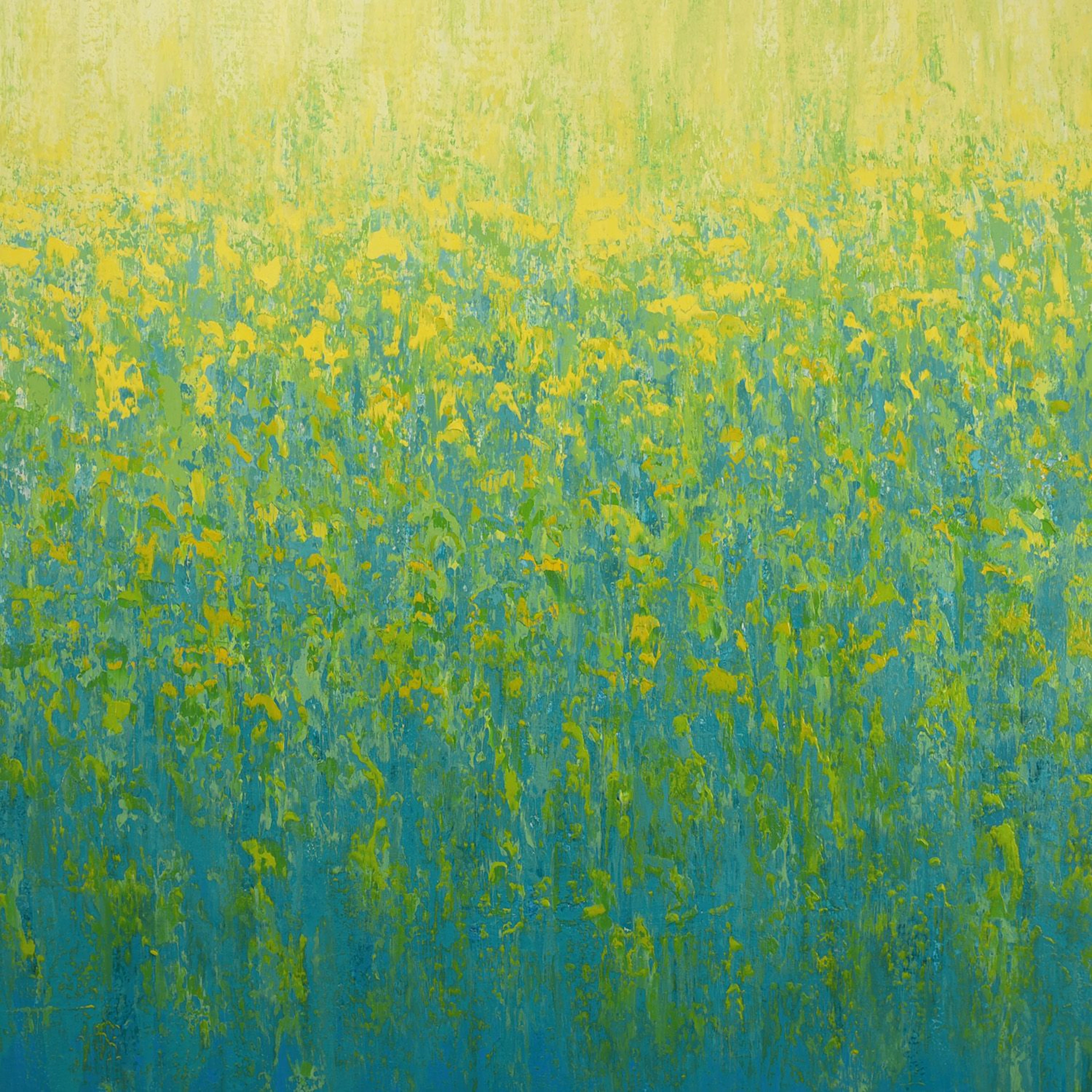 Glistening - Textured Nature Abstract Field - Suzanne Vaughan