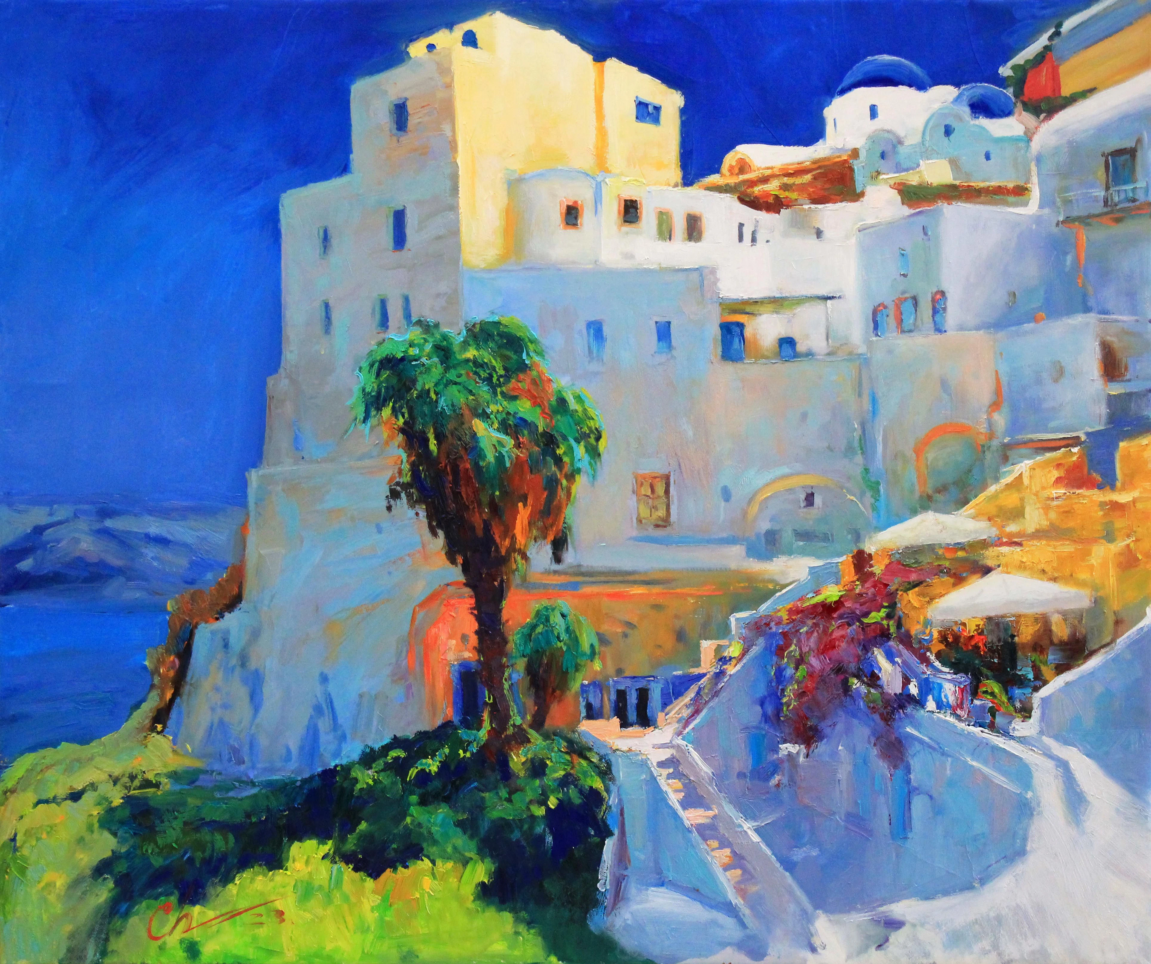Santorini Greece seascape - Sergei Chernyakovsky