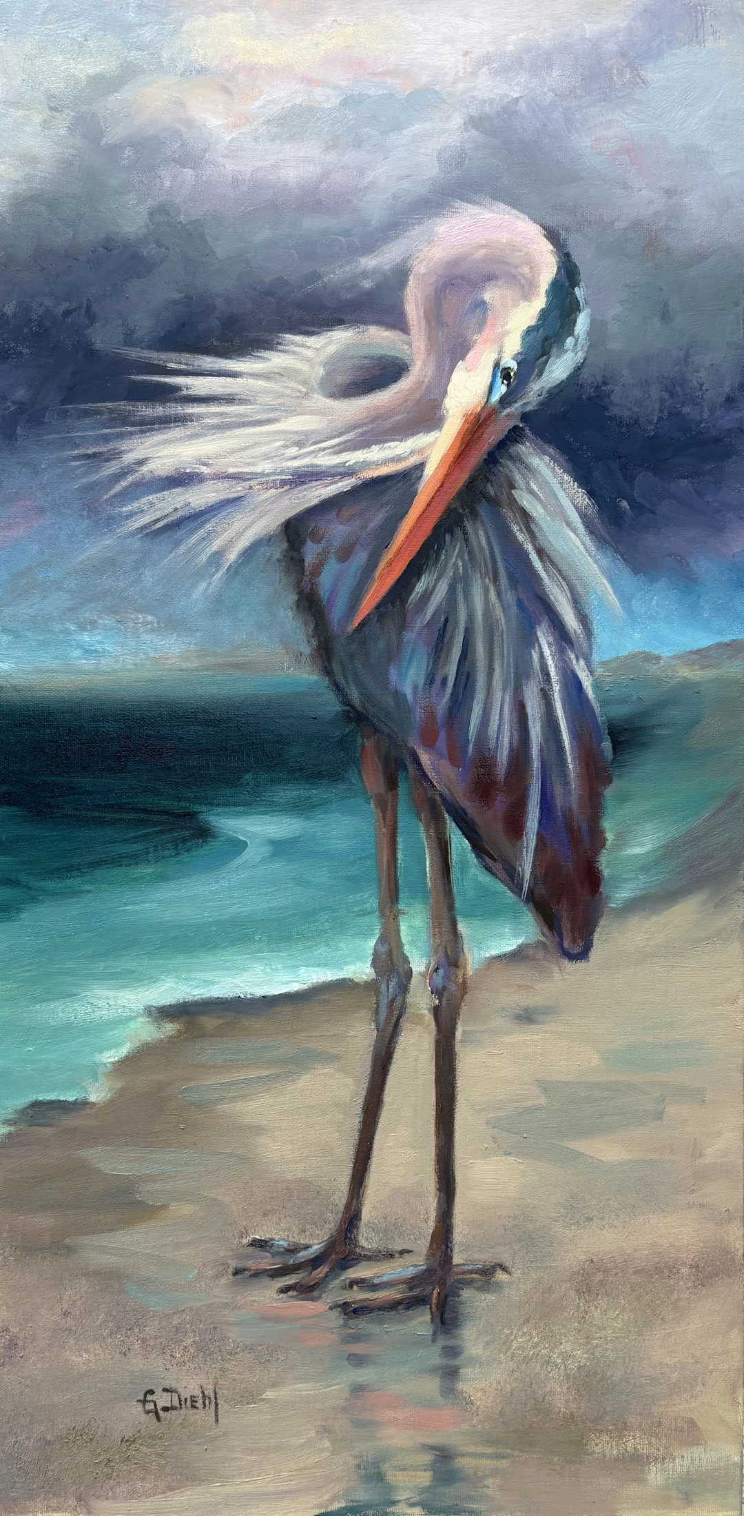 Heron in the Tempest - Grace Diehl