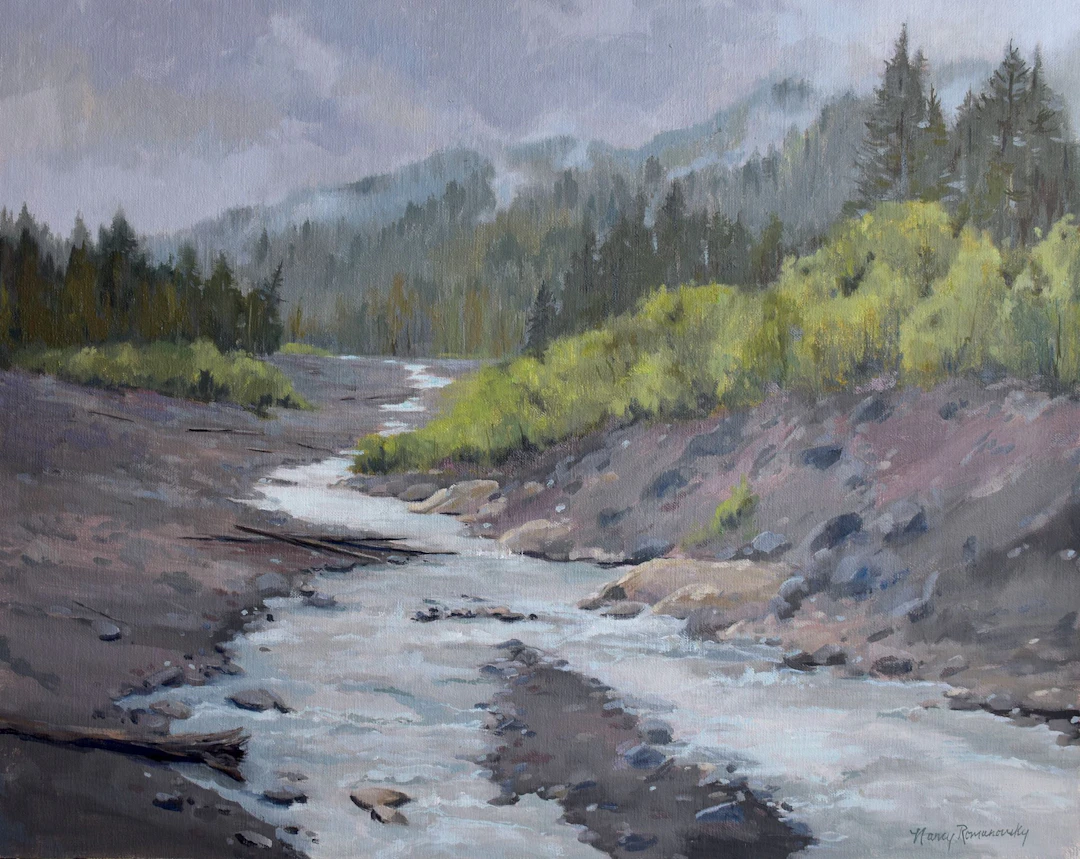 View from Longmire Bridge II - Nancy Romanovsky