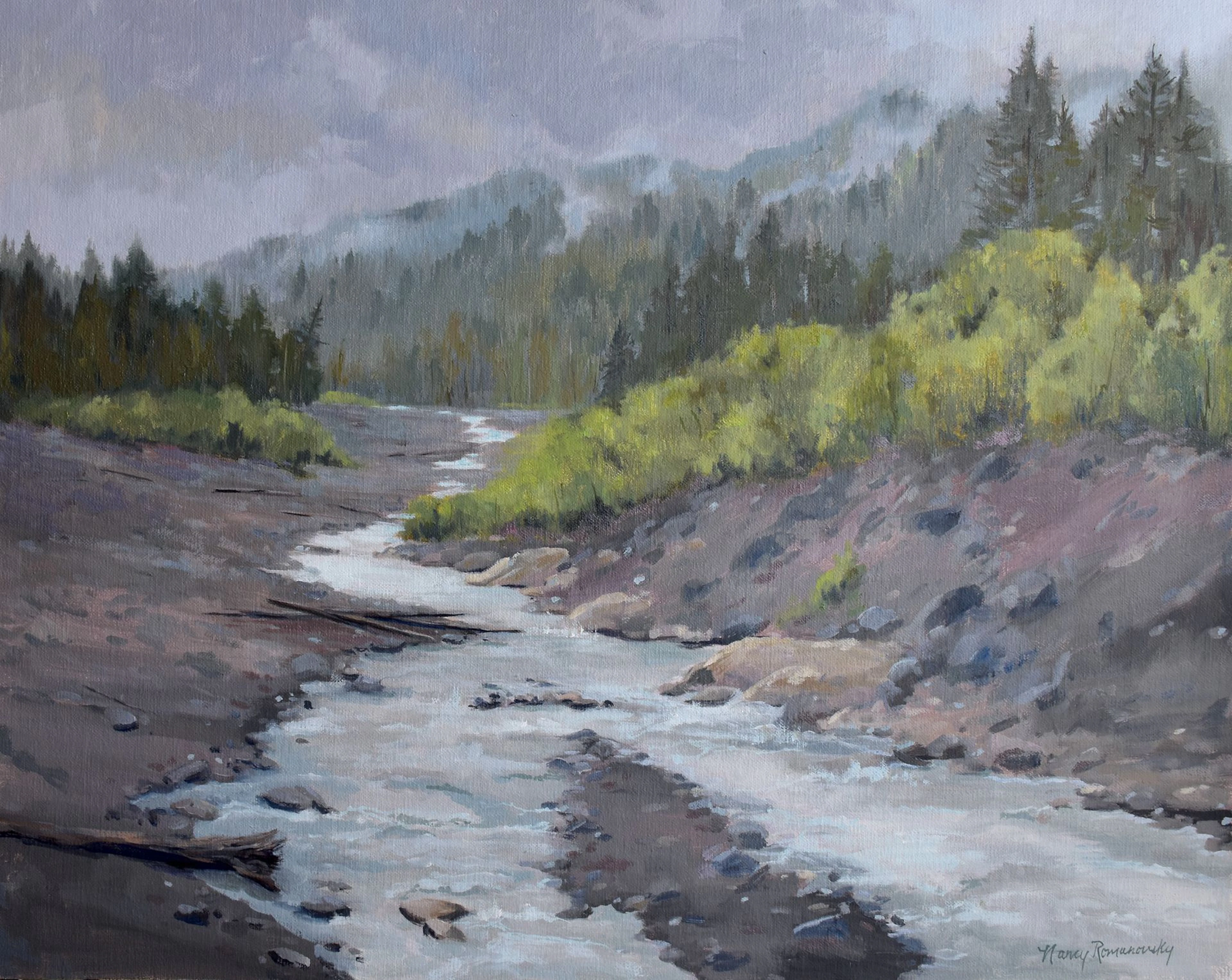 View from Longmire Bridge II - Nancy Romanovsky