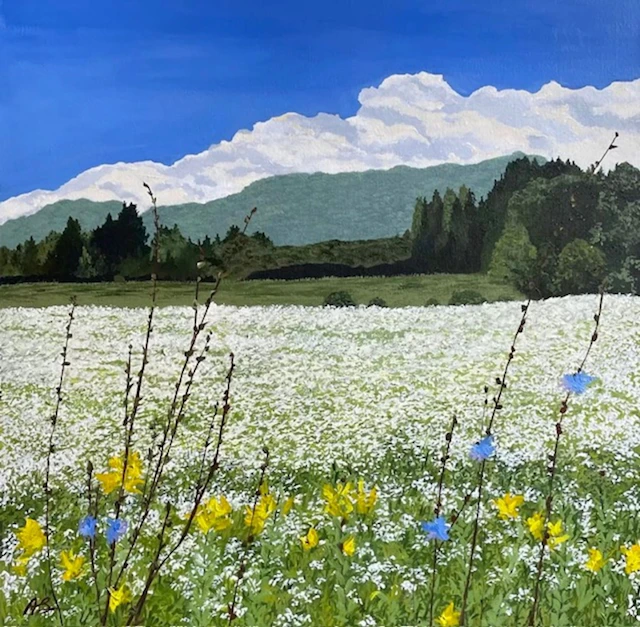 White Flower Fields in La Conception - Anne Shaughnessy