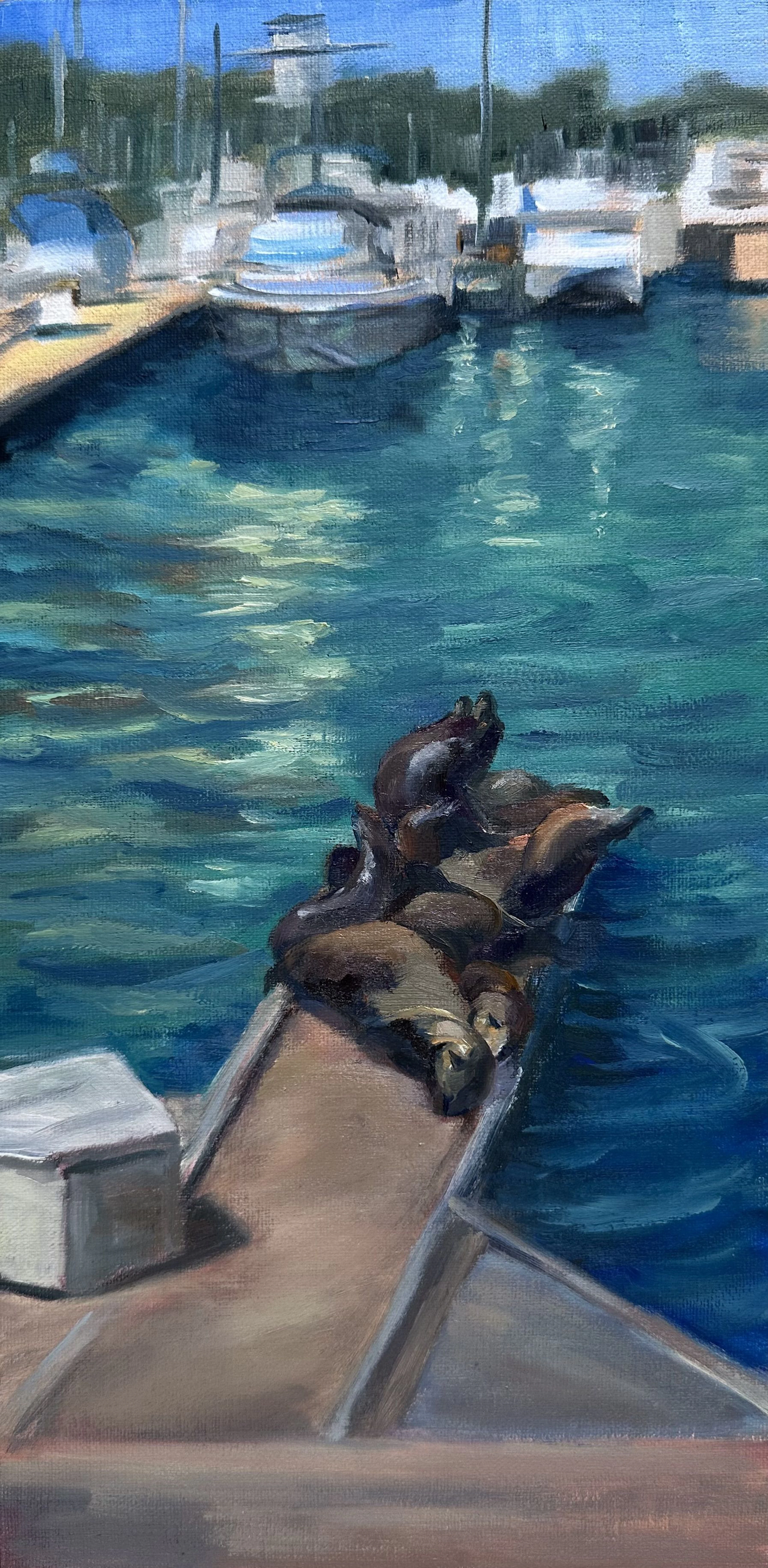 Sunbathers by the Sea - Grace Diehl