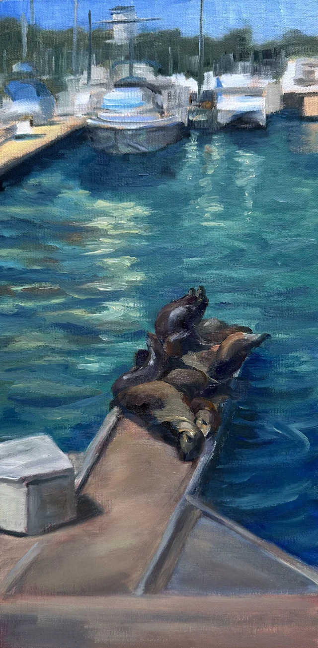 Sunbathers by the Sea - Grace Diehl