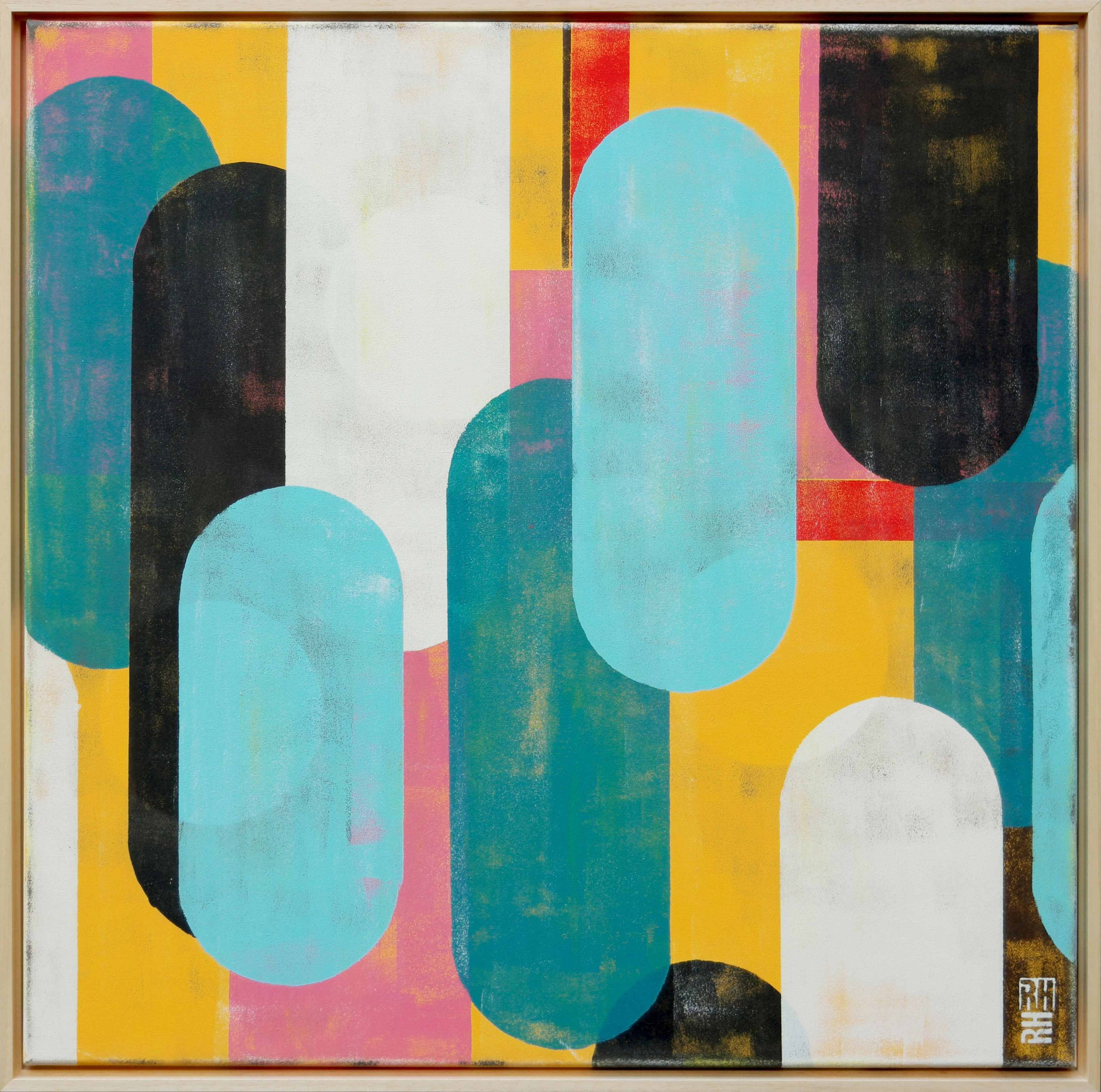 Traffic Pink Square - Ronald Hunter