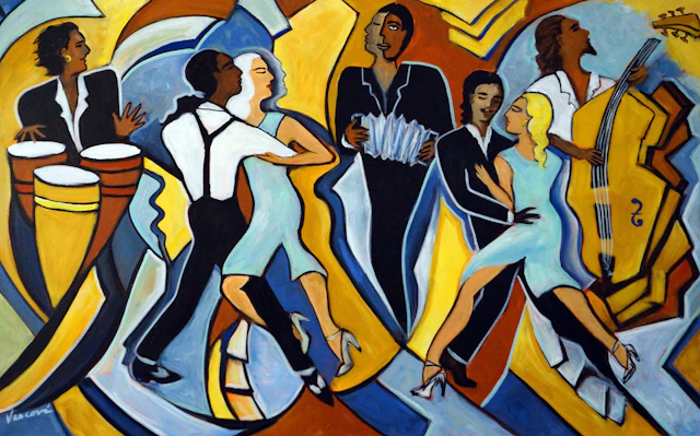 Cool Bleu Tango - Valerie Vescovi