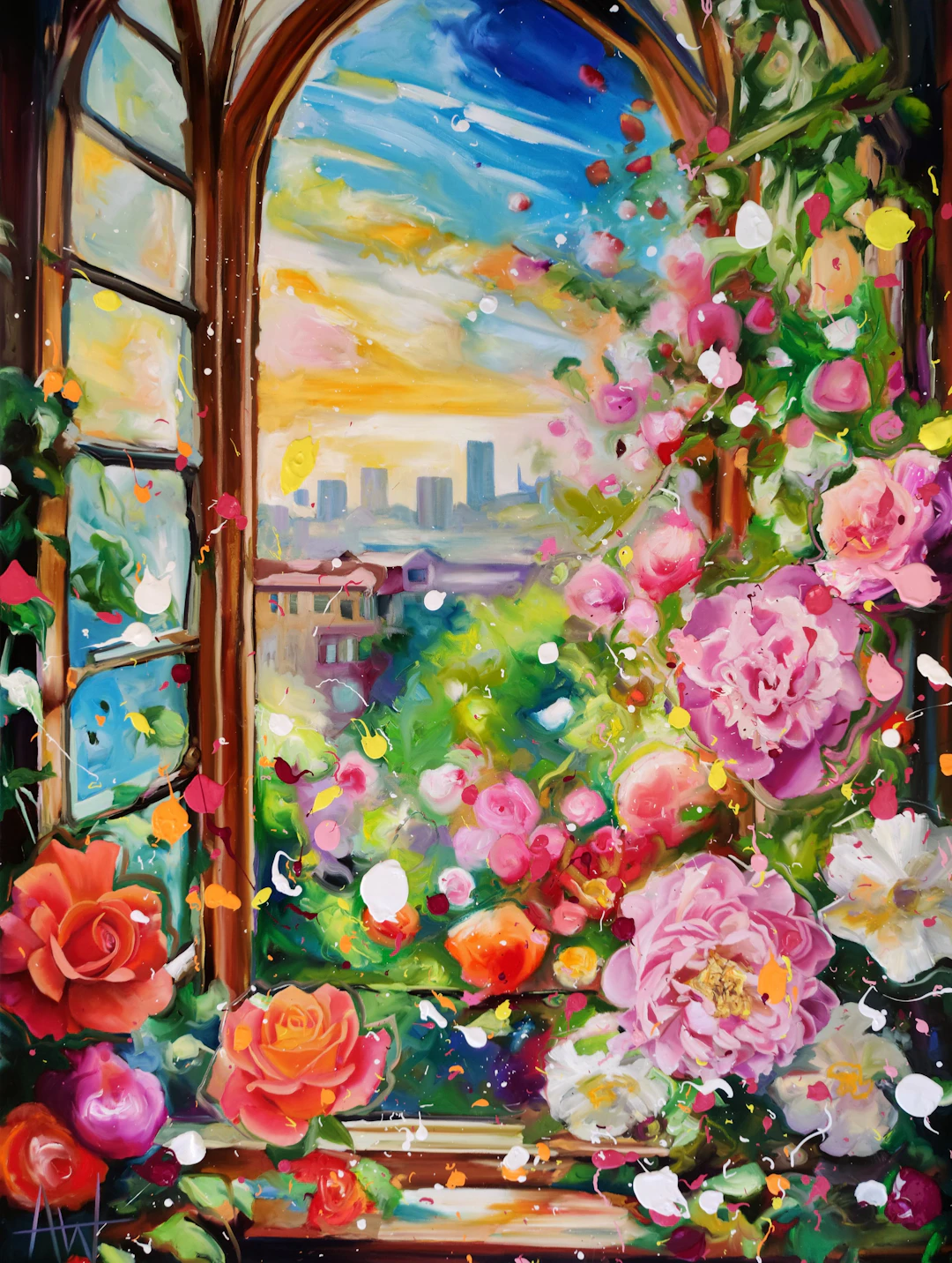 Roses and Rooftops - Angie Wright