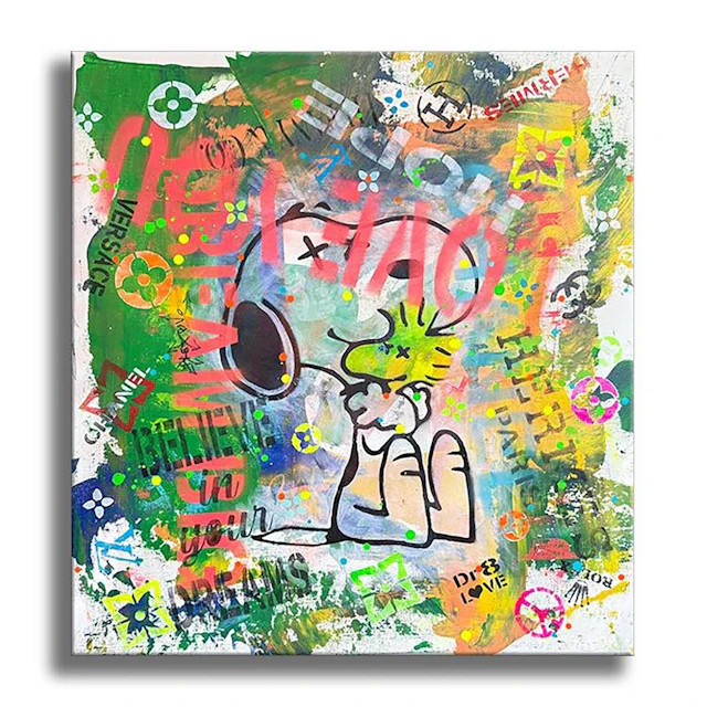 Dream Love Snoopy - Original Painting on Canvas - DR8 LOVE