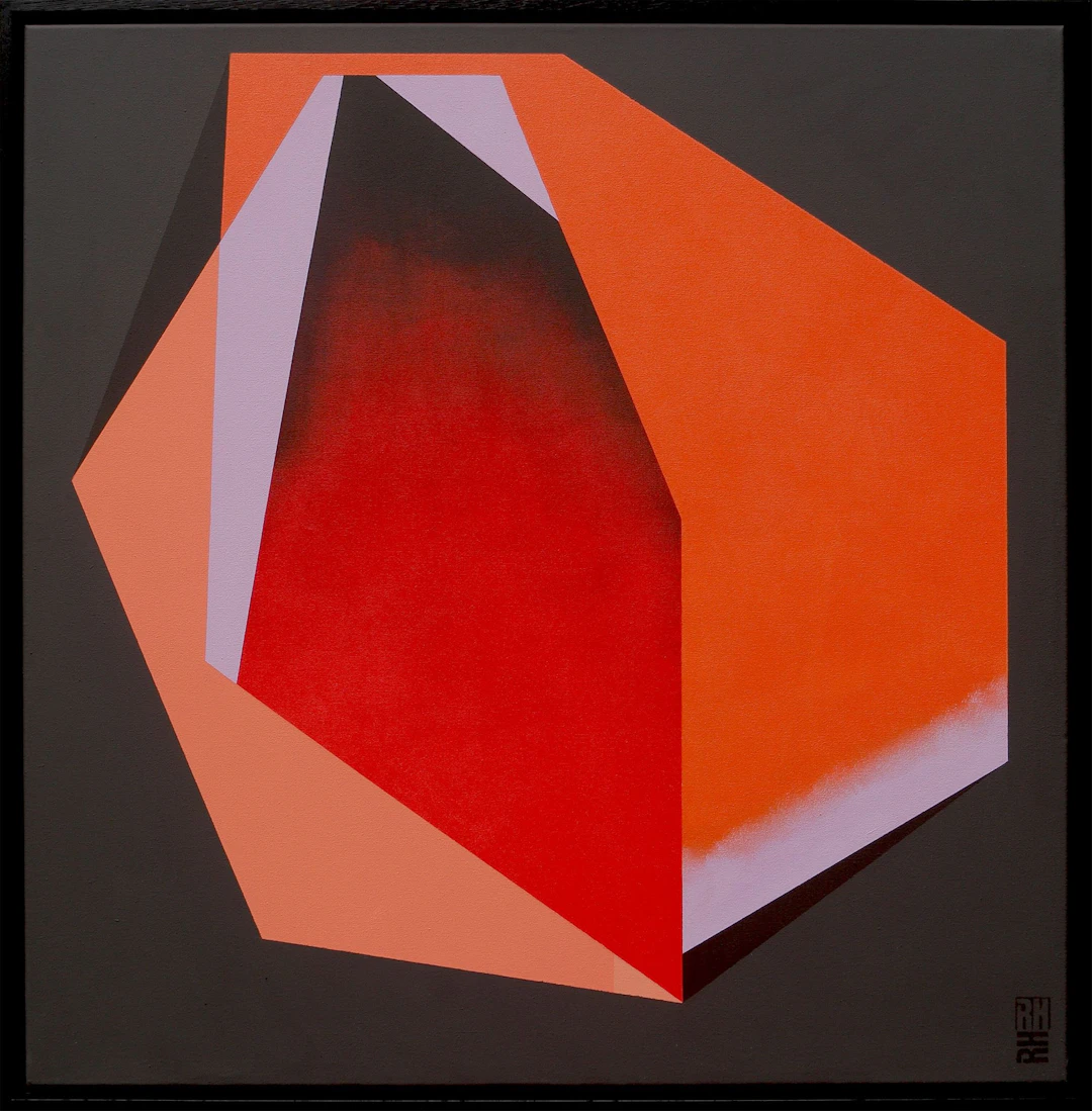 Diamond orange marble - Ronald Hunter