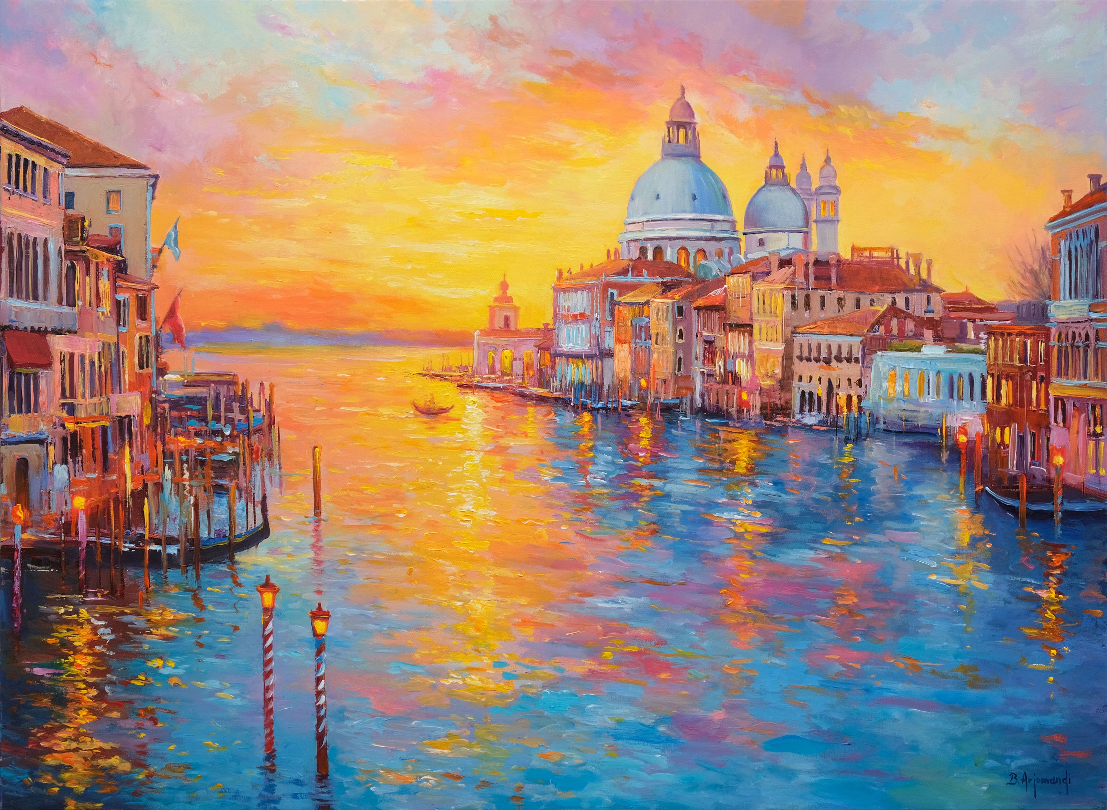 Venice Sunset Reflections - Behshad Arjomandi