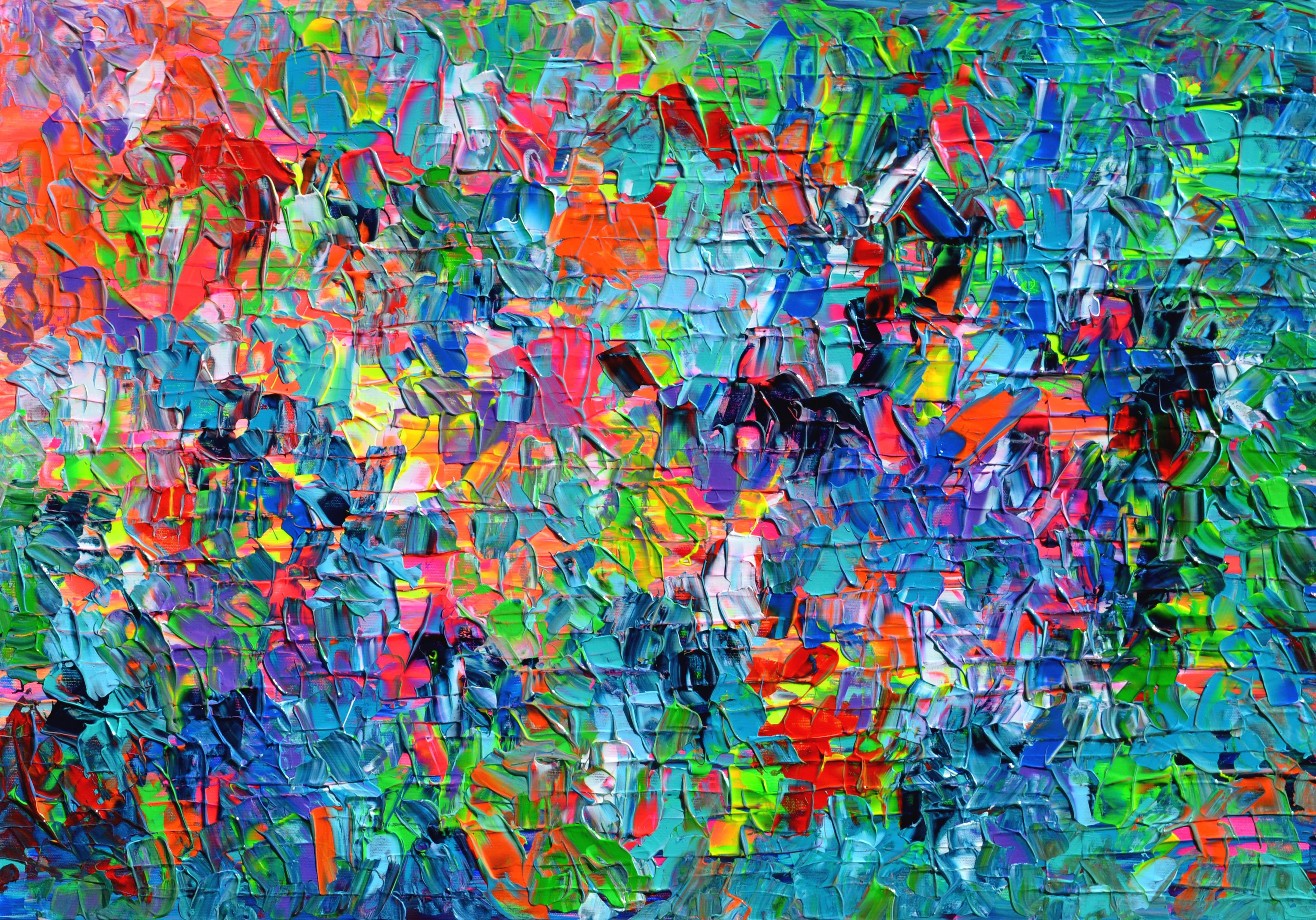 Palette 8 - Colorful Textured Abstract - SOOS TIBERIU