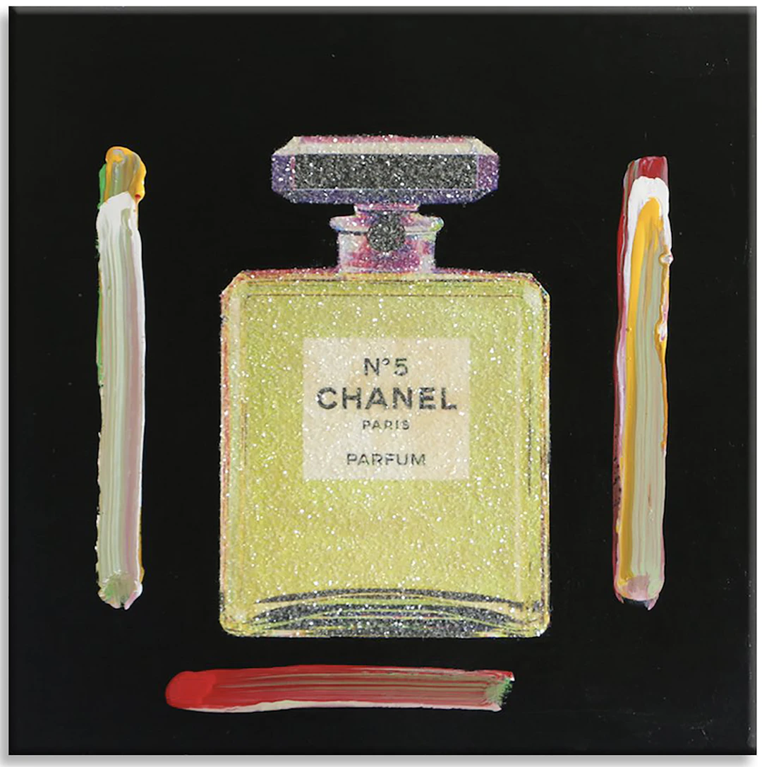 Chanel Golden - Original Painting on Canvas - Gardani Art
