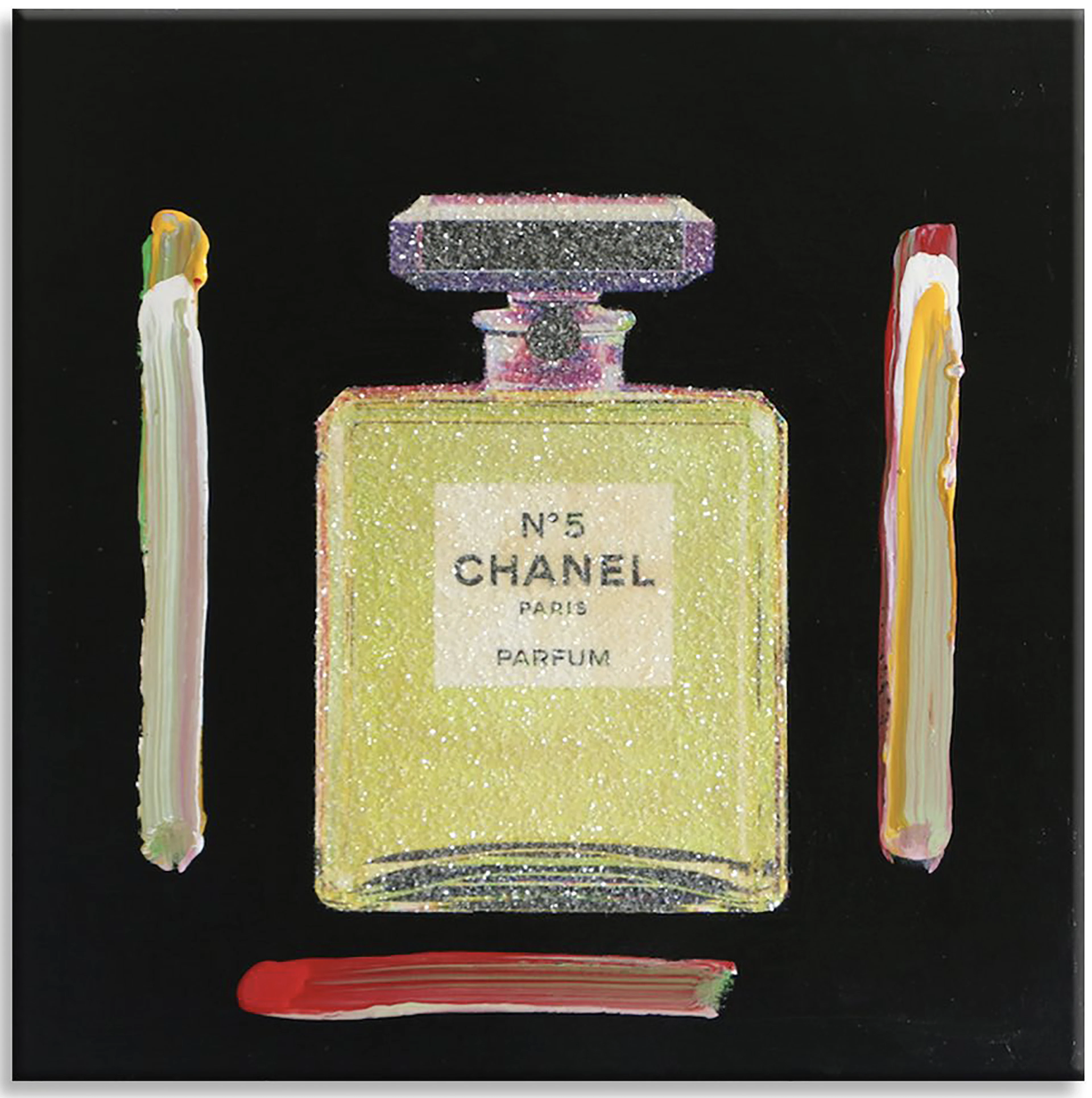 Chanel Golden - Original Painting on Canvas - Gardani Art